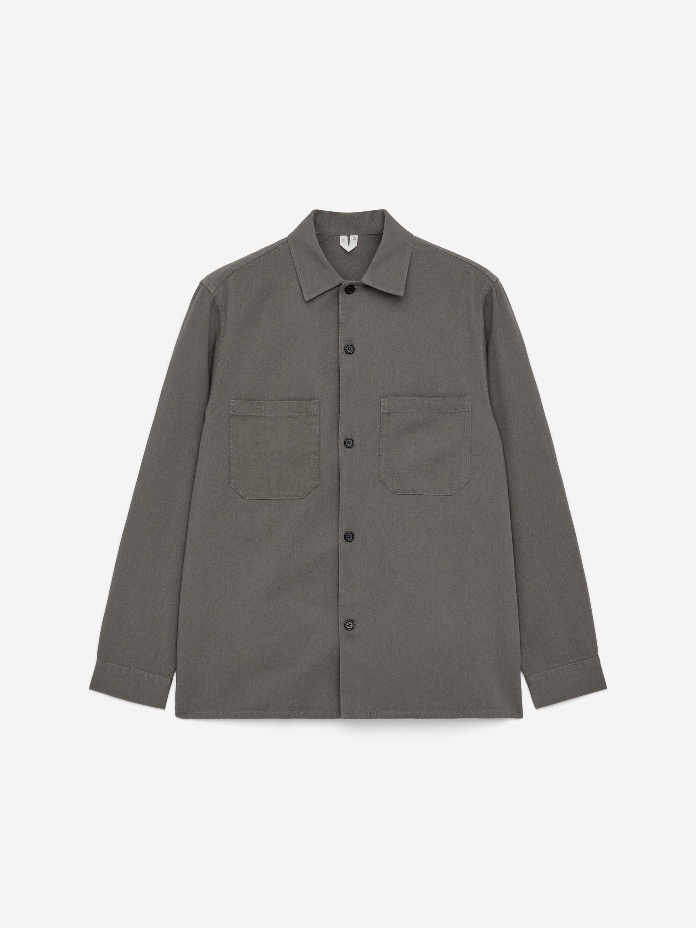 Cotton Twill Overshirt - Grey - Regular fit - Men - StillMedia/DescriptiveStillLife - 2