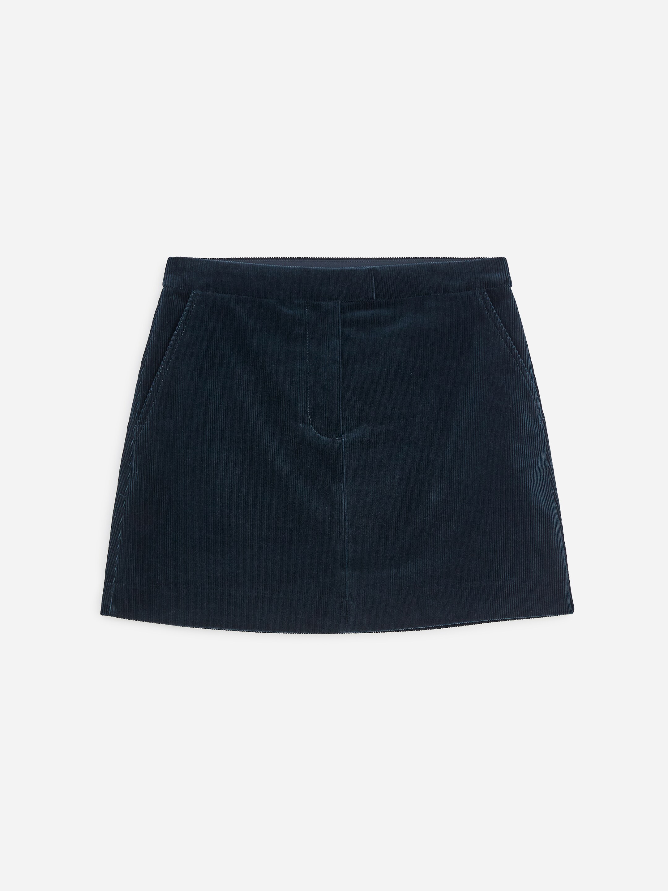 Corduroy Mini Skirt - Dark Blue - Regular fit - women - StillMedia/DescriptiveStillLife - 1