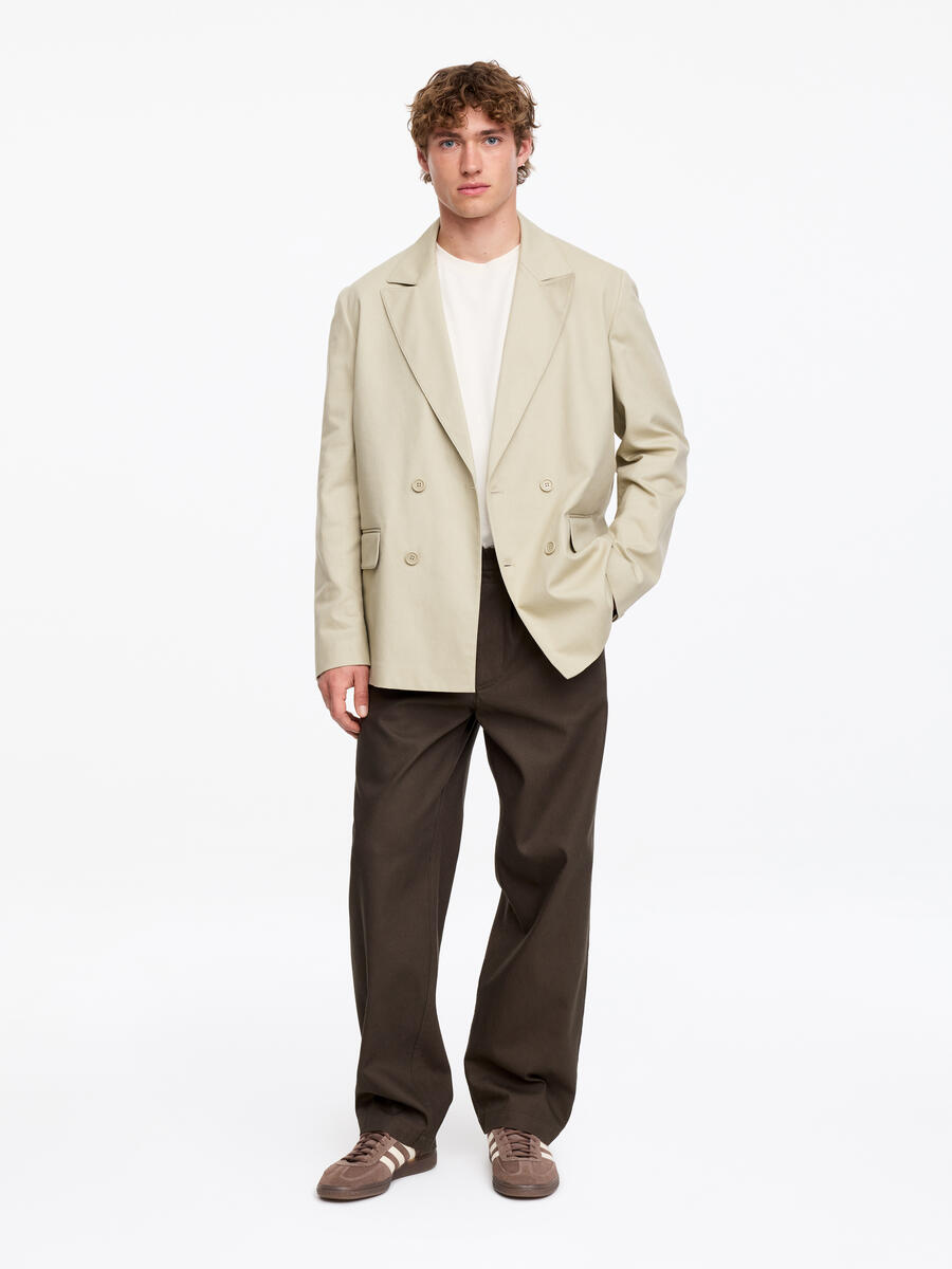 ARKET Men's  Double-Breasted Blazer Beige,  size 52