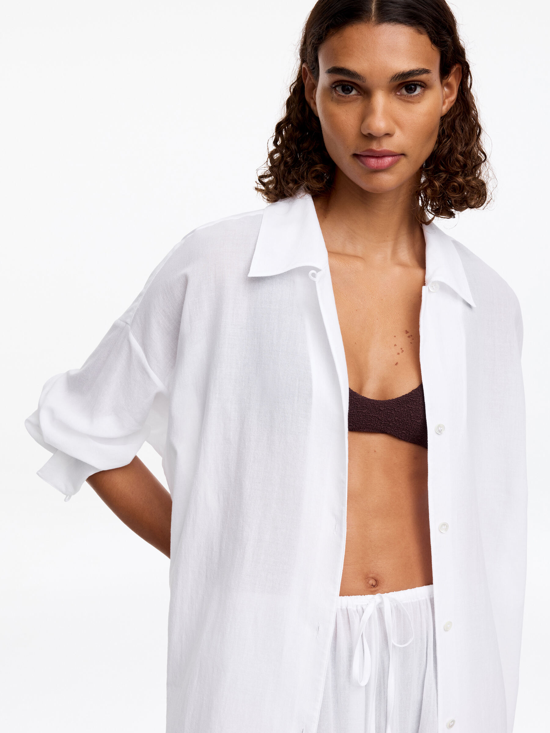 Camicia con silhouette allungata - Bianco - Women - StillMedia/Lookbook - 3