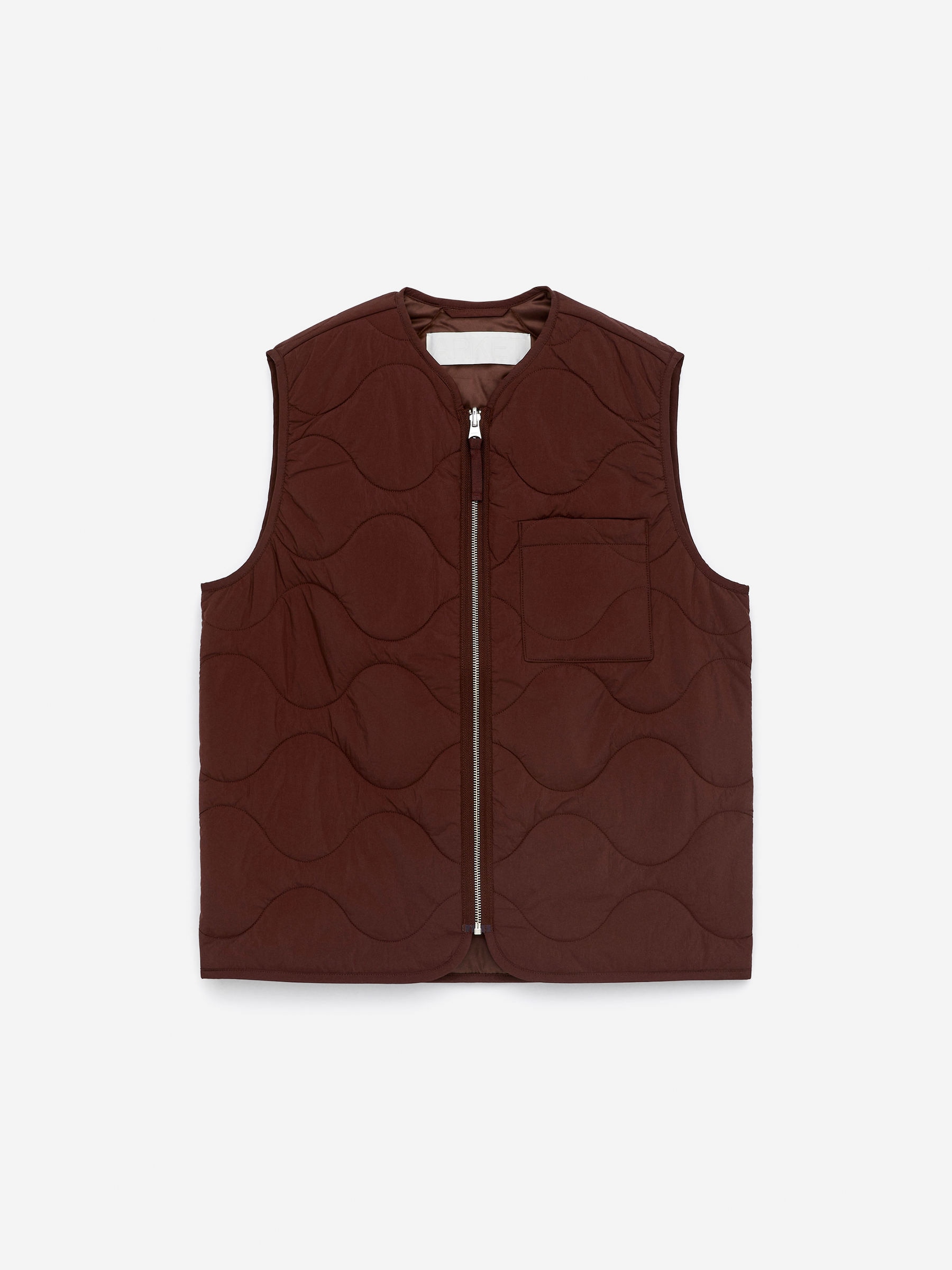 2-in-1 Quilted Liner Vest-#4B3939-16000