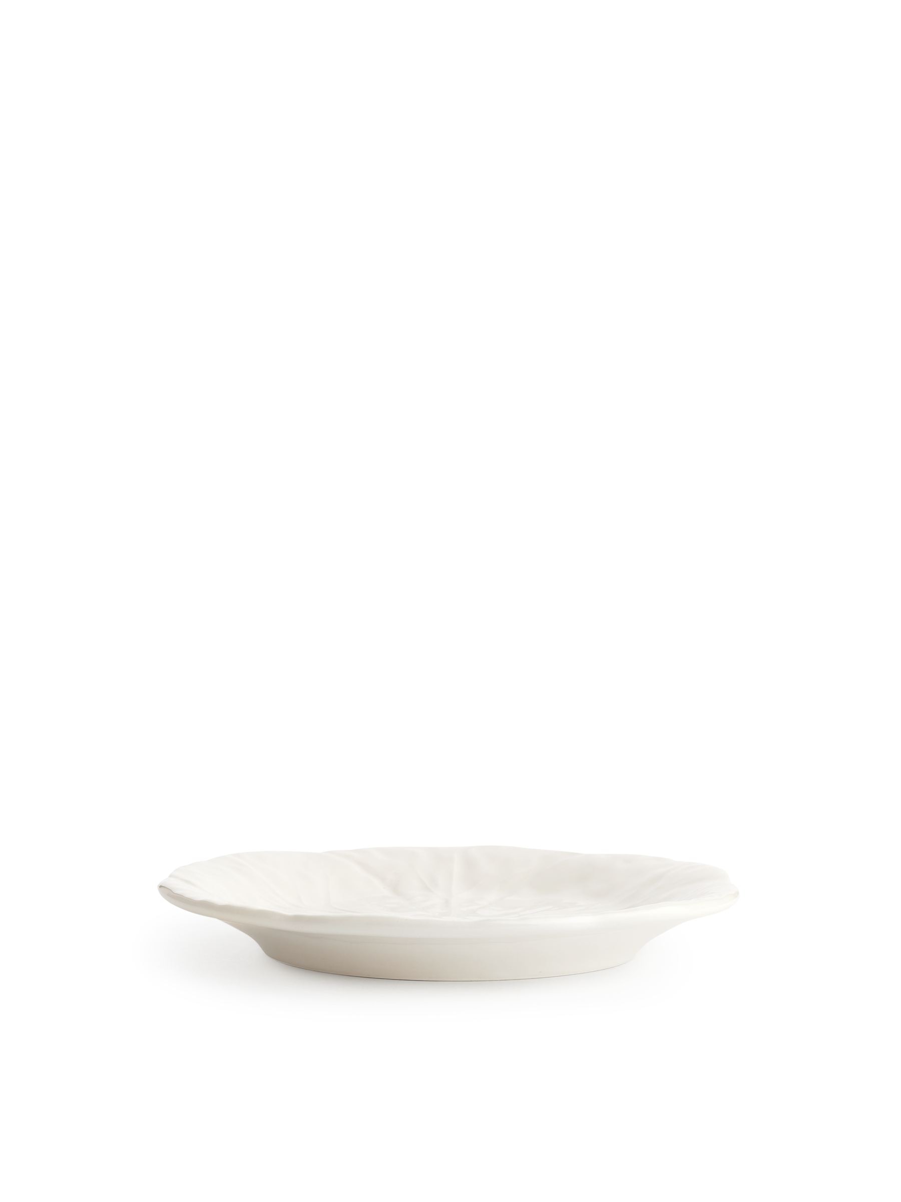 Krautblattförmiger Teller von Bordallo Pinheiro, 1 - Cremeweiß - Haushaltswaren - StillMedia/DescriptiveStillLife - 3