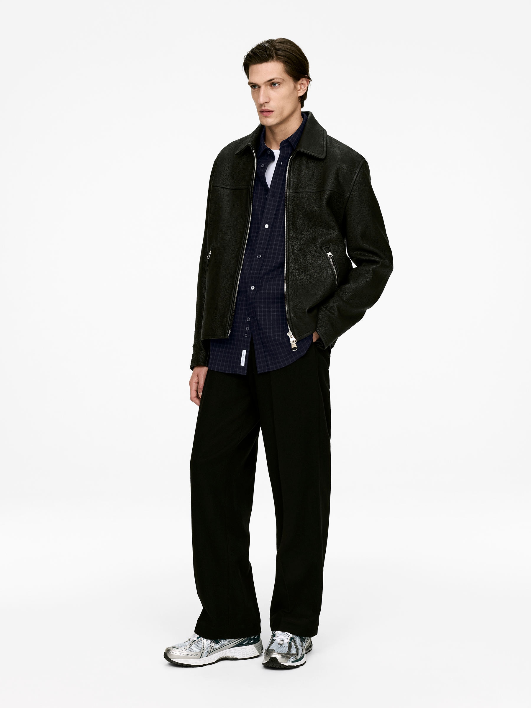 Flannel Shirt - Dark Blue - Relaxed fit - Men - StillMedia/Lookbook - 6