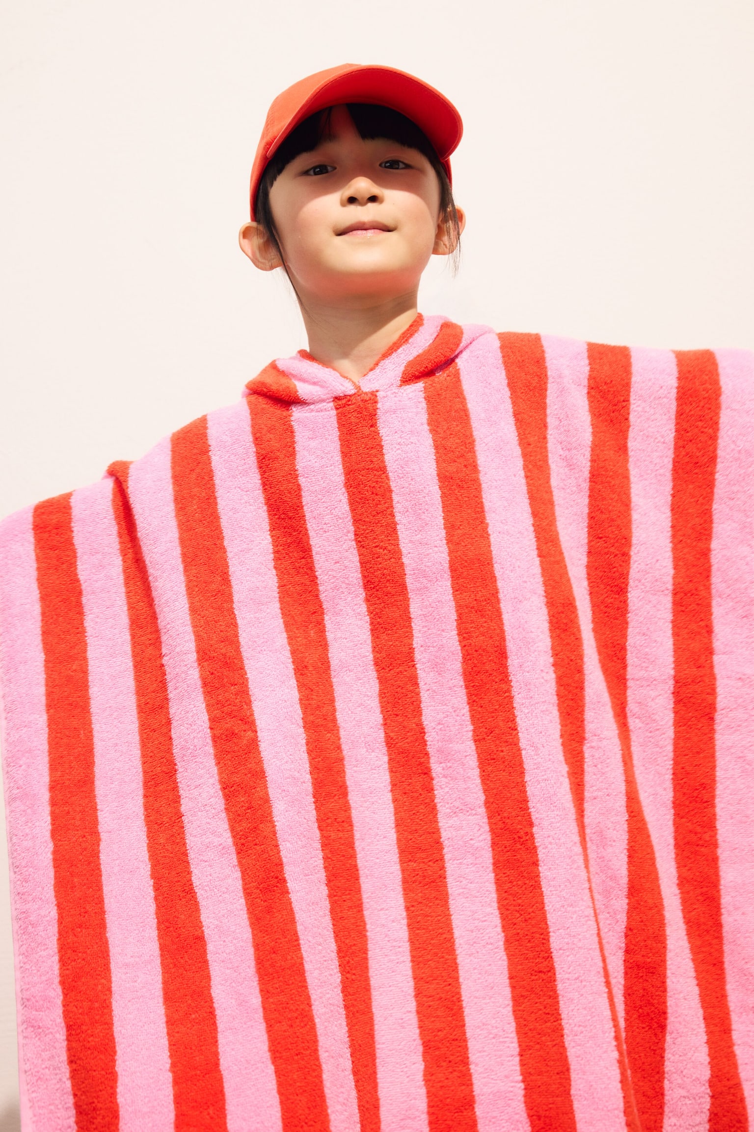 Hupullinen pyyhe-Vaaleanpunainen/punainen - 2