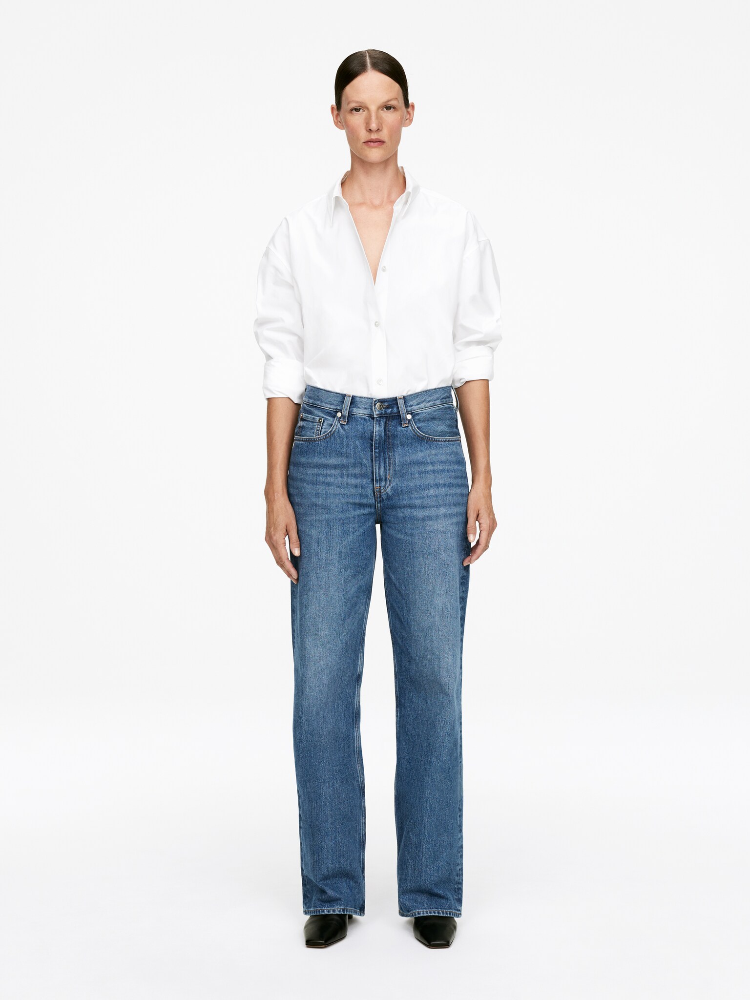 CORAL Wide Jeans - Blue/Dark Blue/Off White/Beige/Dark Blue/Blue/Dark Grey