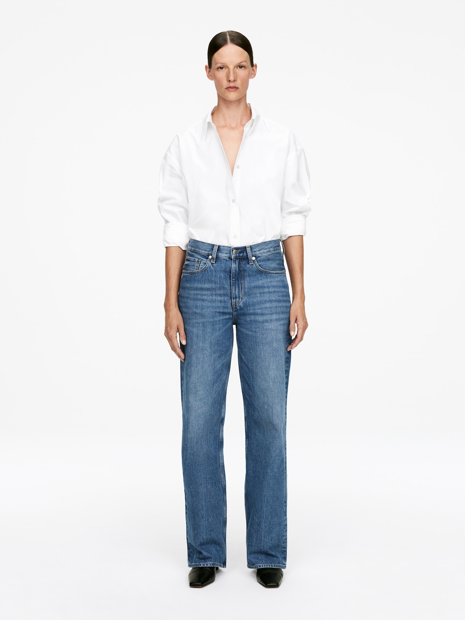 CORAL Wide Jeans - Blue/Off White/Dark Blue/Beige/Blue/Dark Blue/Dark Grey - 1