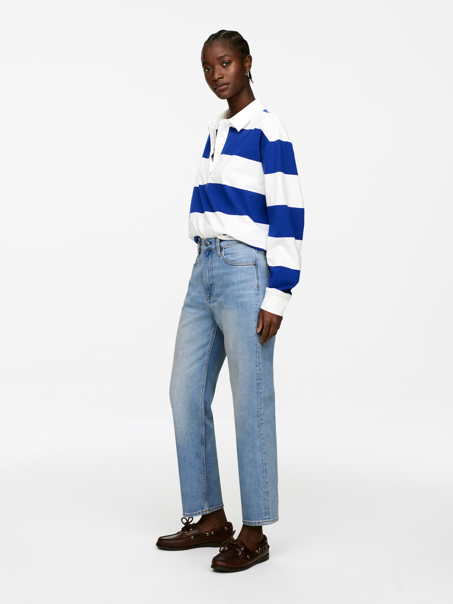 Jean slim raccourci JADE - Bleu/Bleu foncé/Blanc/Bleu moyen/Bleu foncé/Bleu foncé - 7