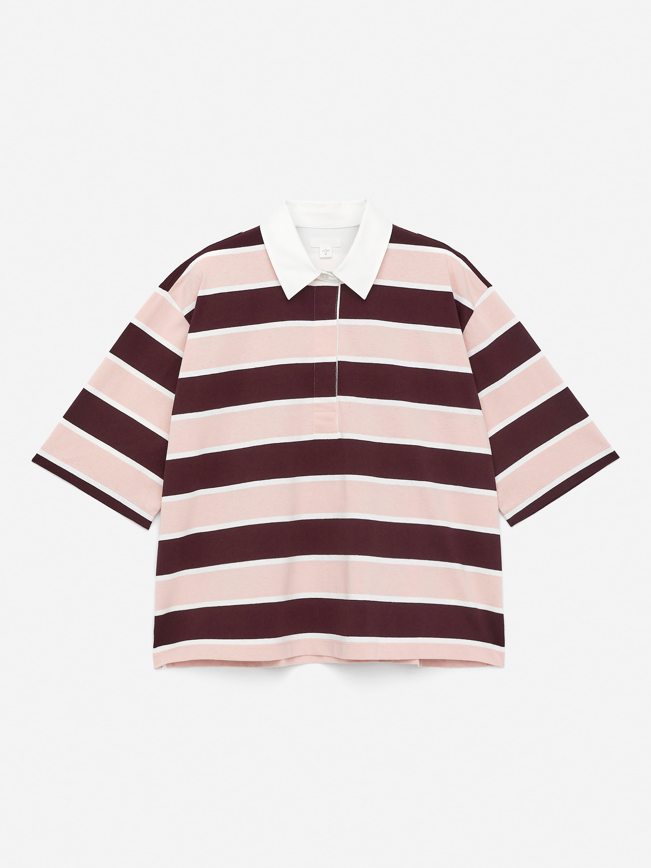 Polo a maniche corte - Rosso scuro/Rosa