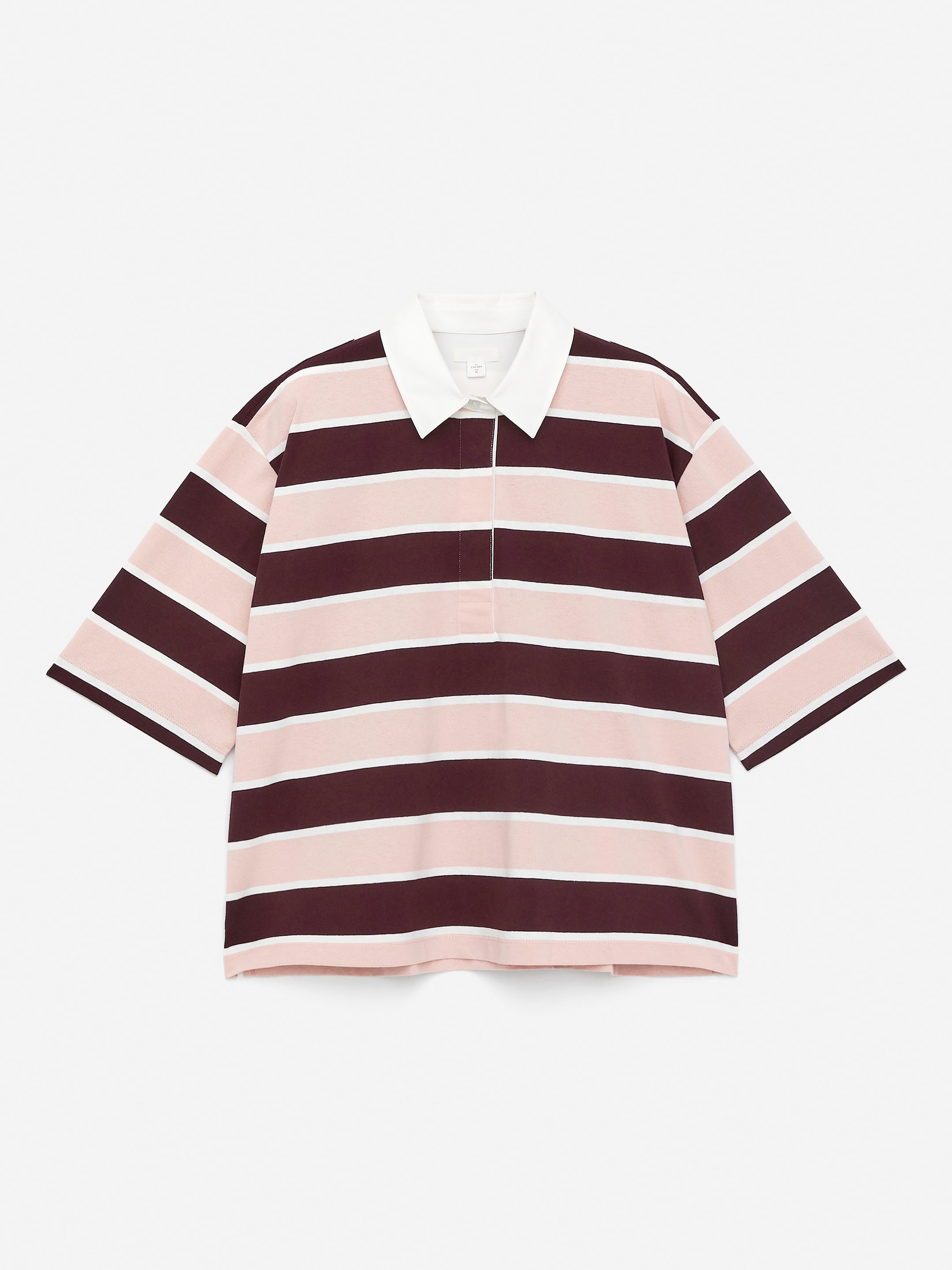 Ingrandisci l'immagine: Short-Sleeve Polo Shirt - Dark Red/Pink - DONNA | H&M CH 5