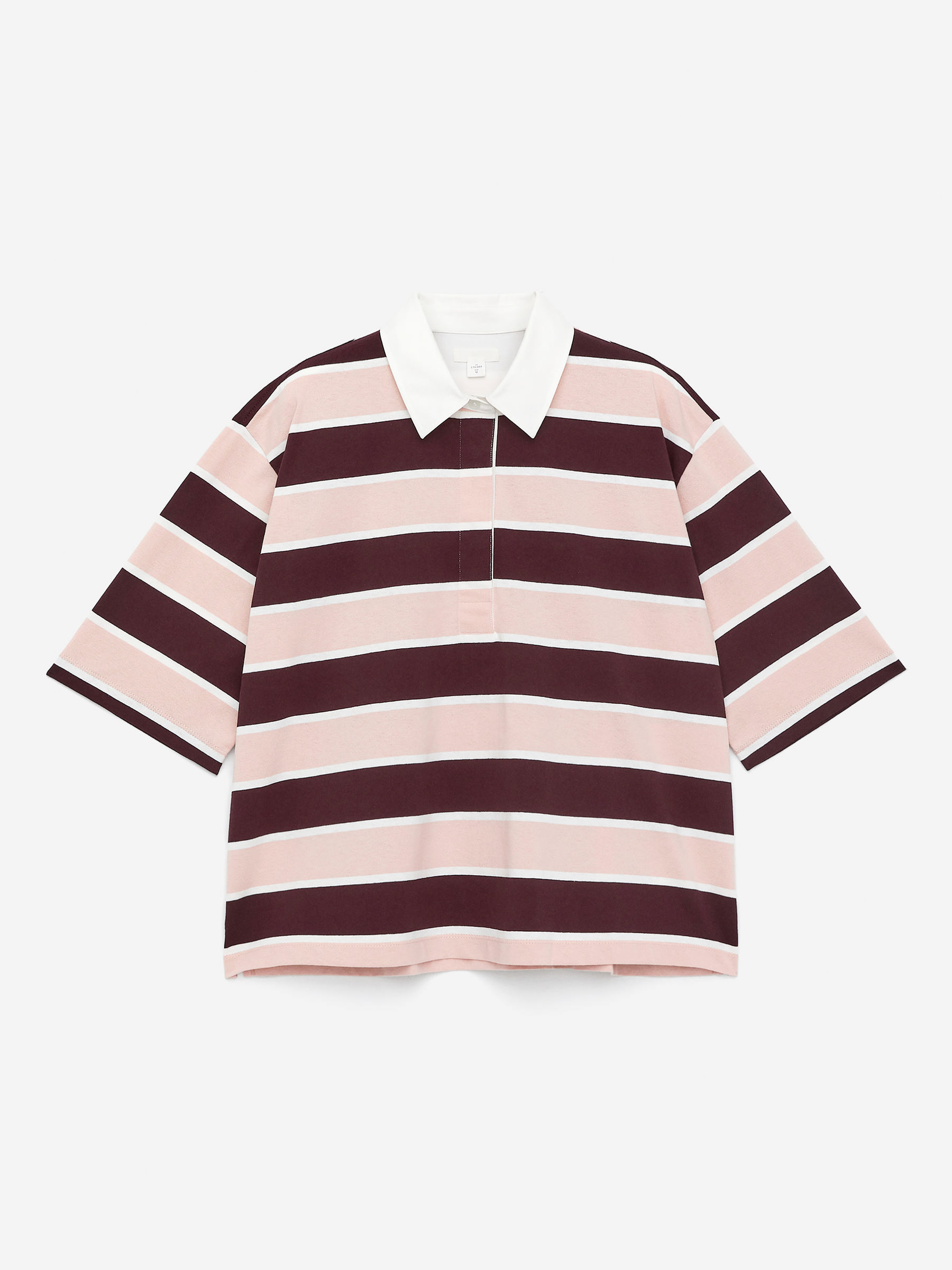 Short-Sleeve Polo Shirt-Pink-16337