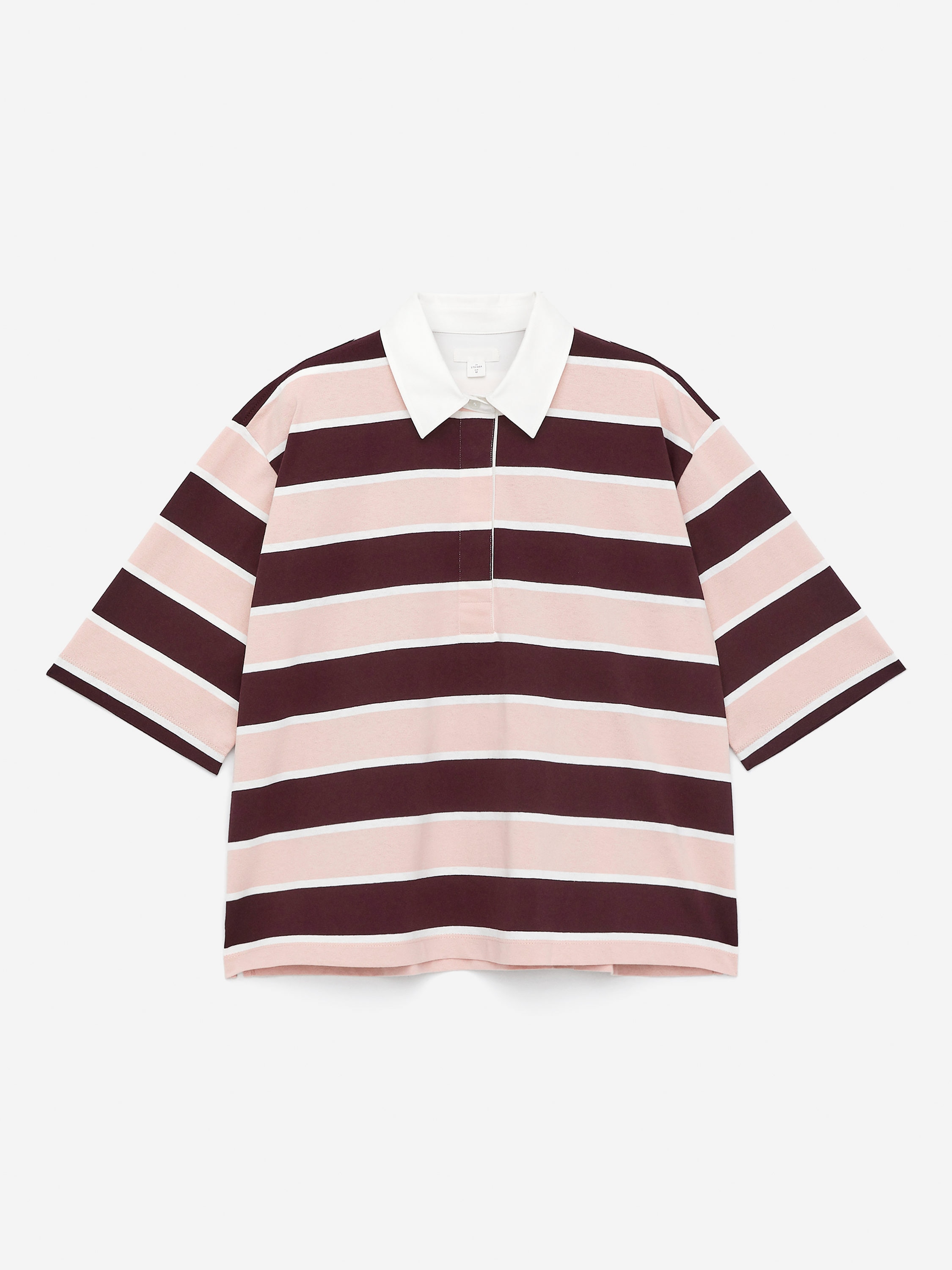 Short-Sleeve Polo Shirt - Dark Red/Pink - Regular fit - Women - StillMedia/DescriptiveStillLife - 2