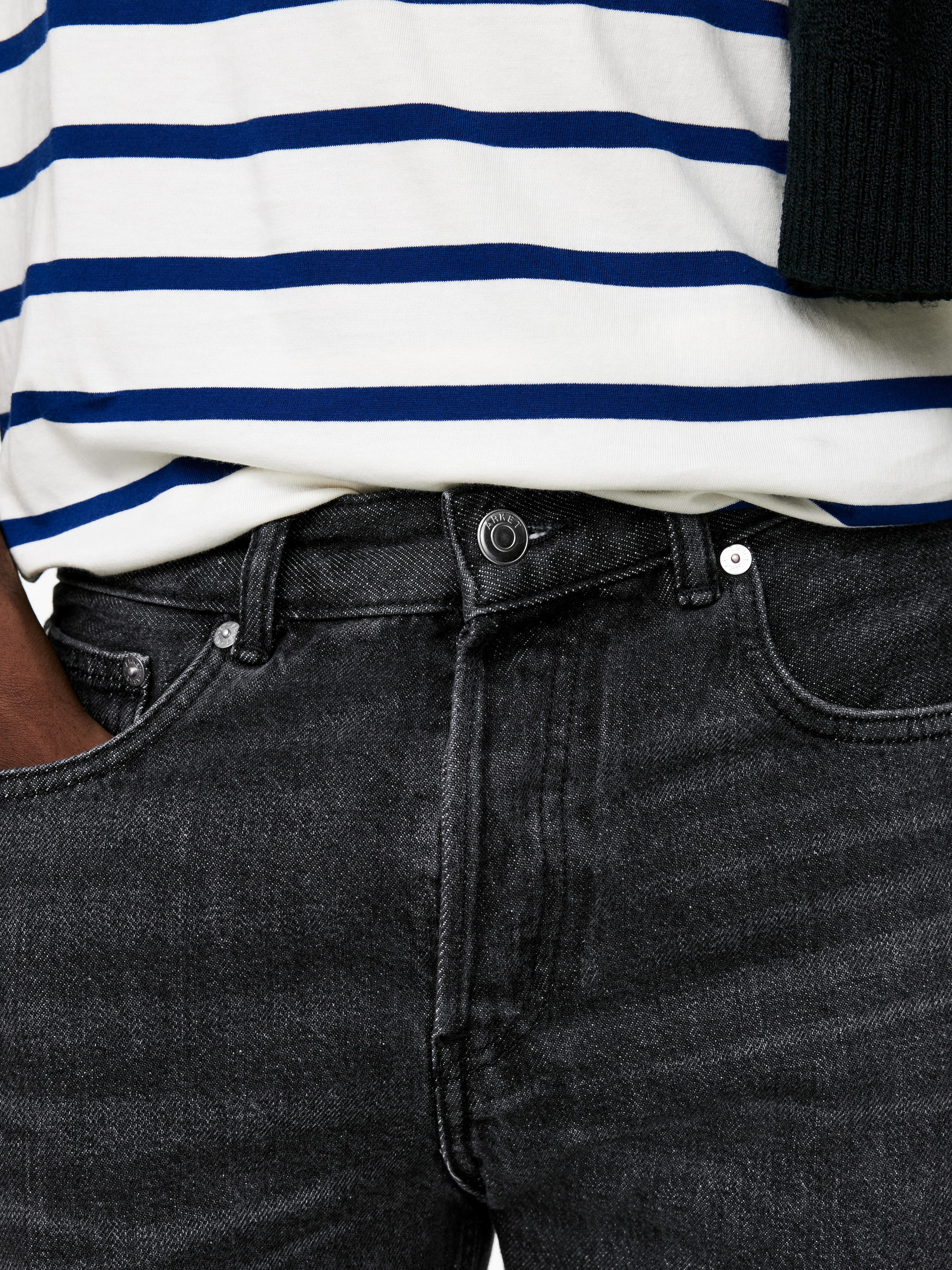 Zobacz większy obraz: Proste jeansy PARK - Ciemnoszary - ON | H&M PL 4