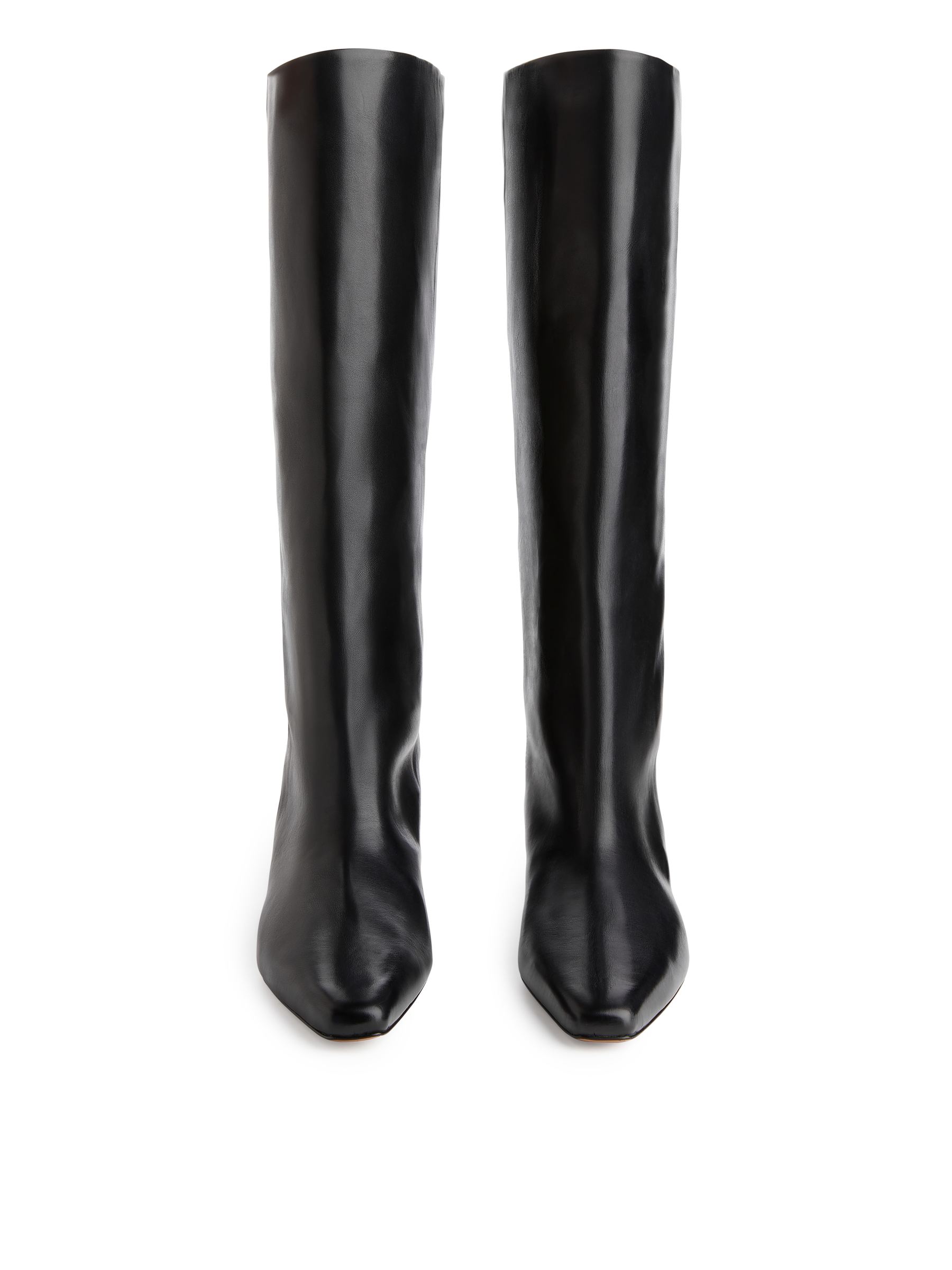 WideShaft Wedge Boots - Black - Women - StillMedia/DescriptiveStillLife - 2