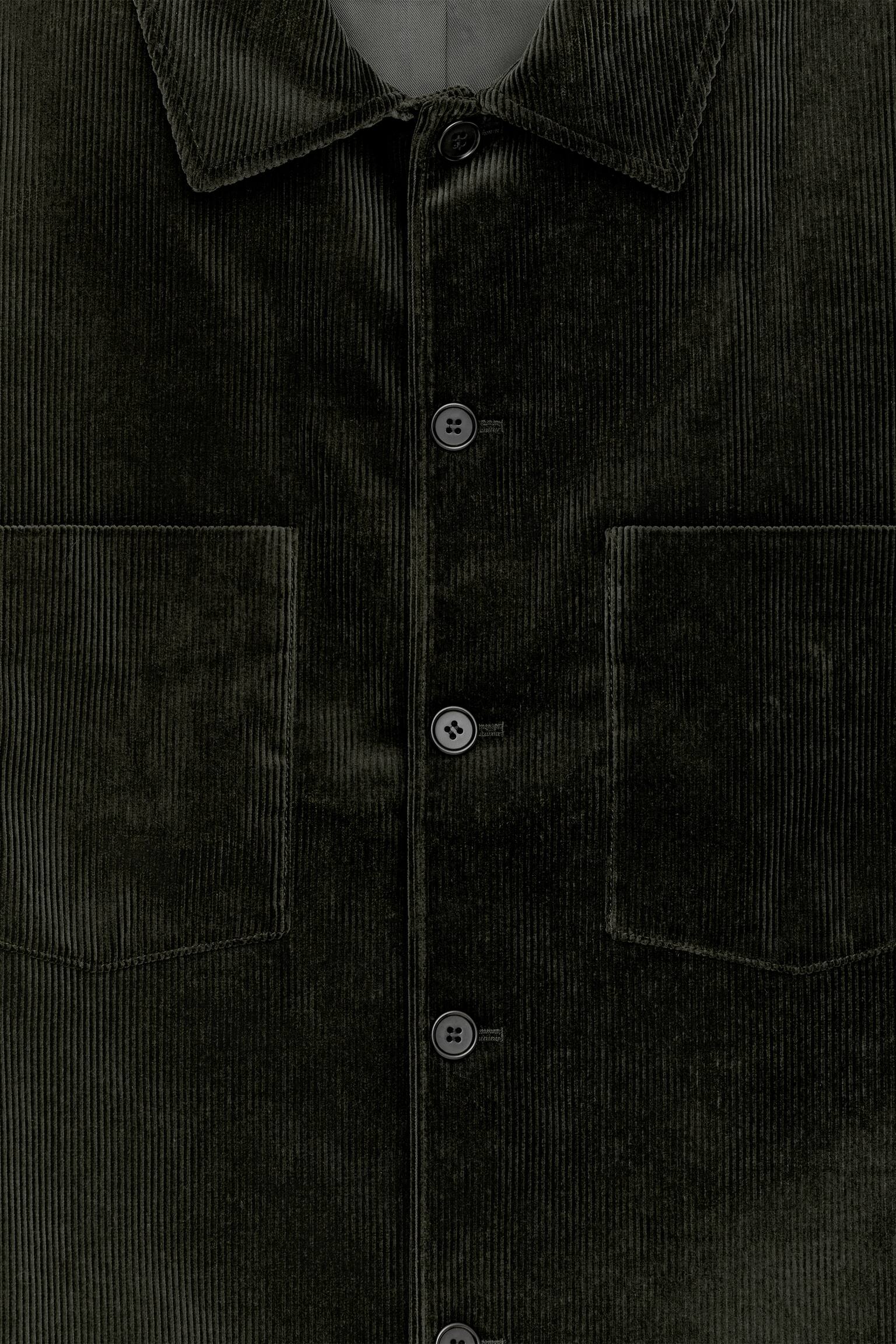 Corduroy jack - Donkergroen - 4