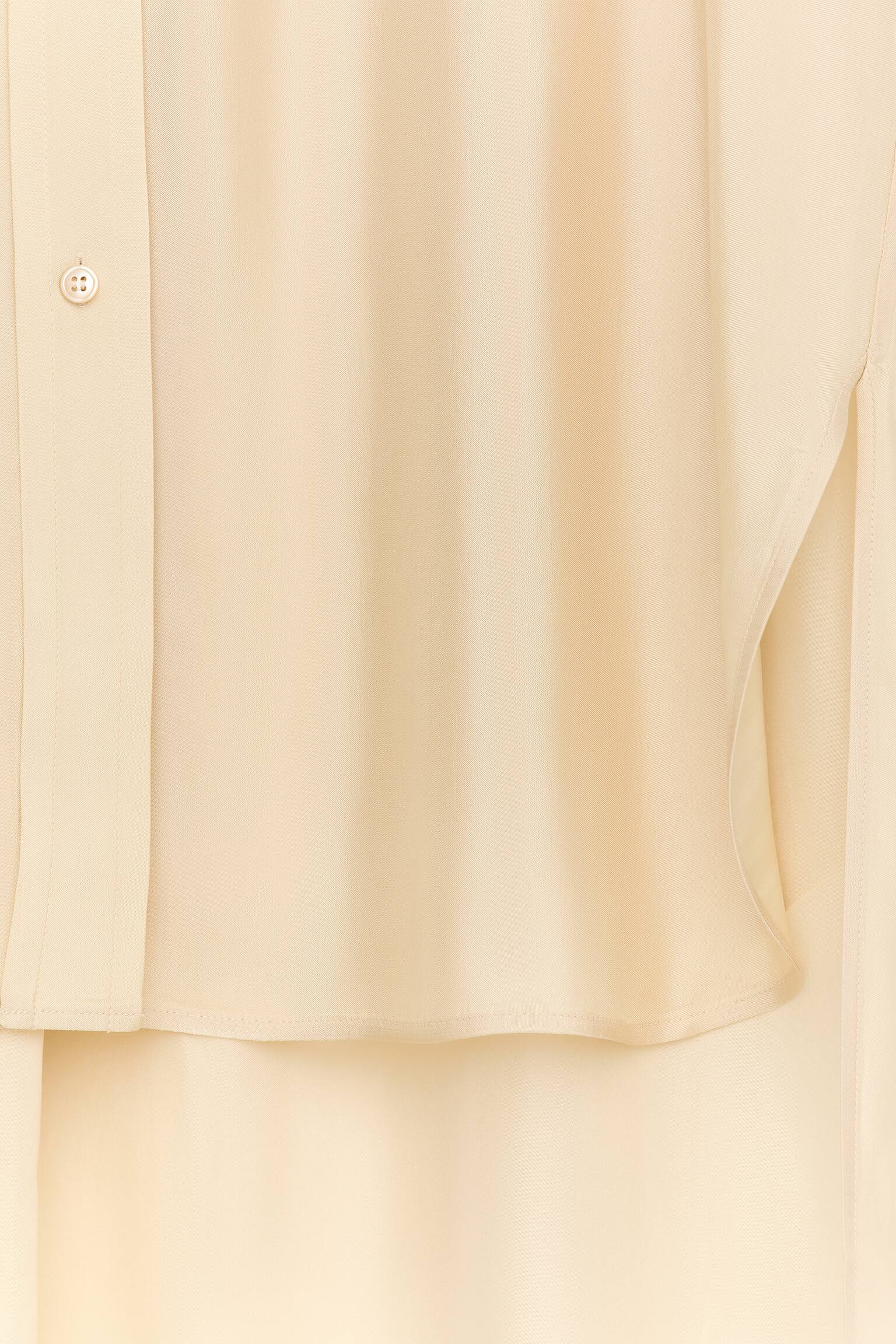 Cămașă cu poale lungi - Bej - 6