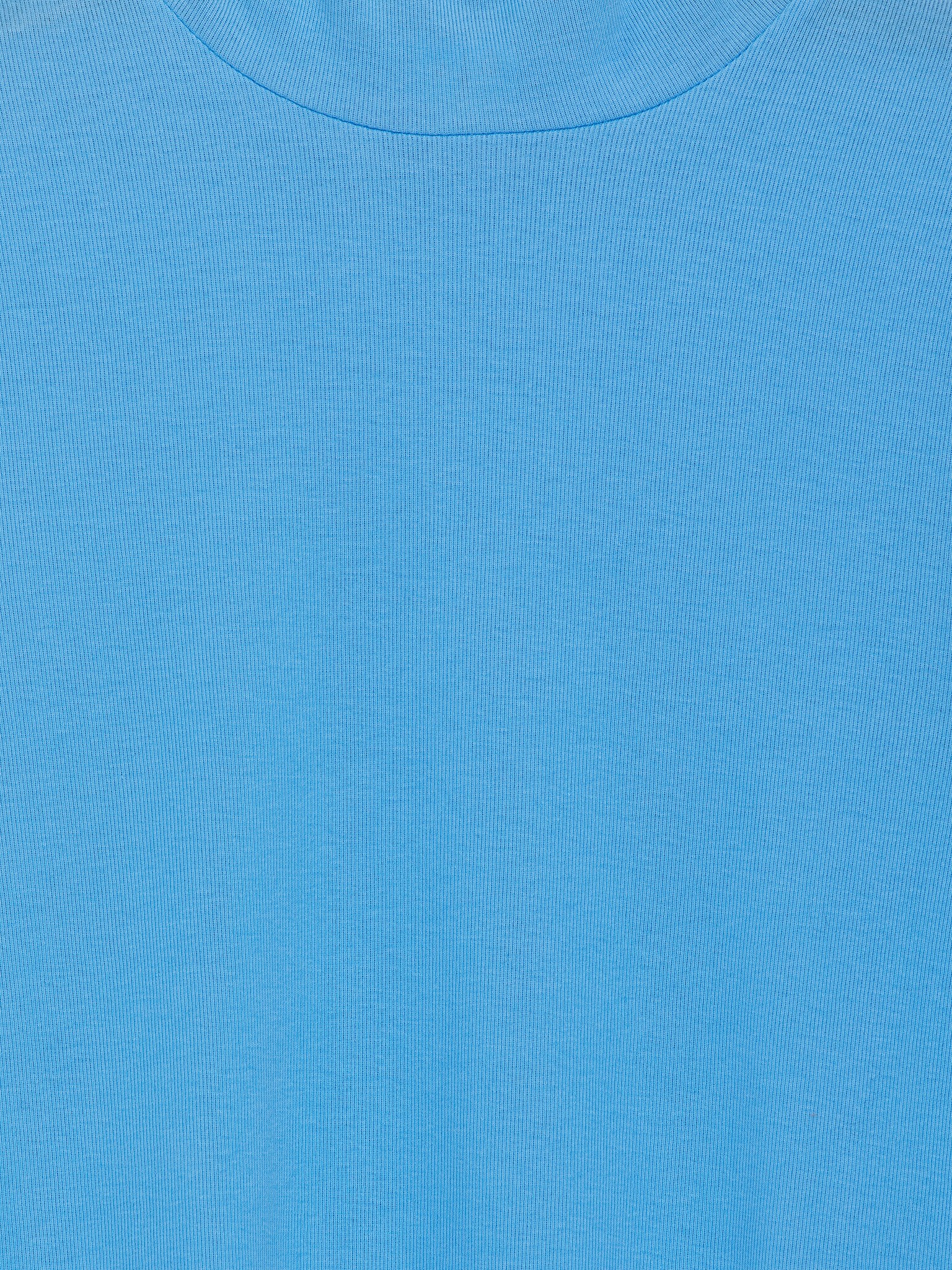 Haut en coton à col roulé - Bleu/Noir - 5