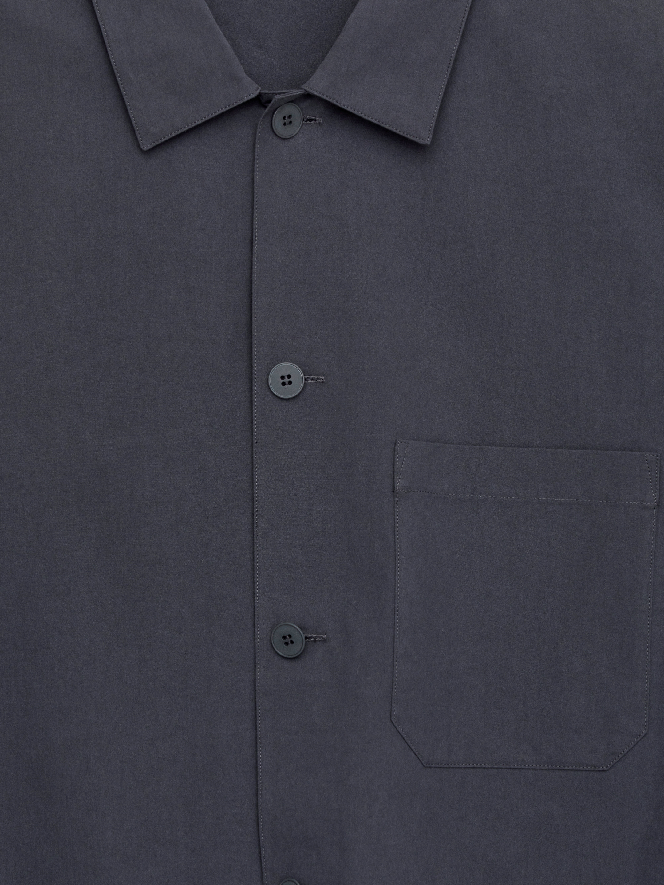 Poplin Shirt - Dark Blue - Relaxed fit - Men - StillMedia/DescriptiveDetail - 2