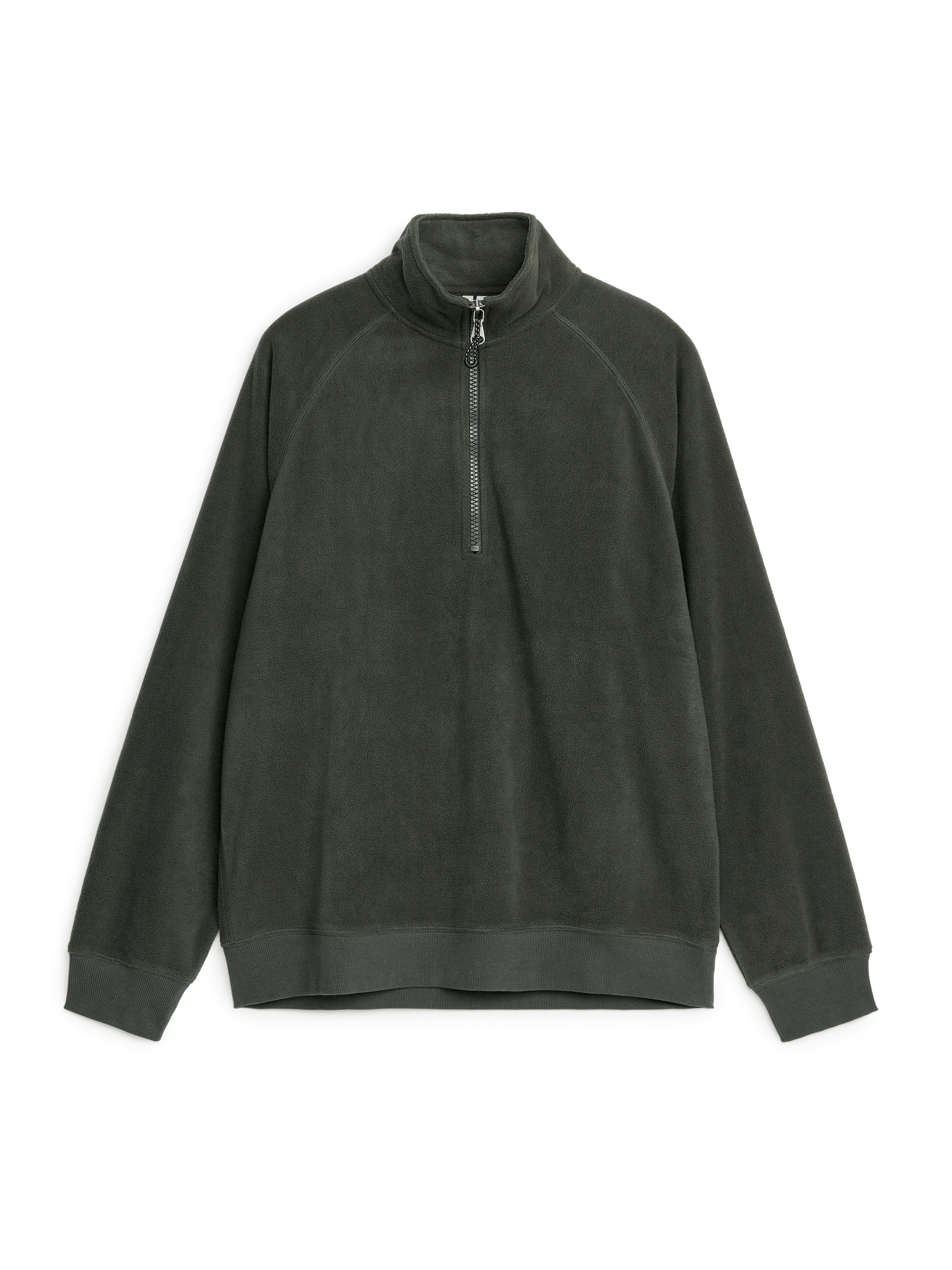 Fleecetröja med halv dragkedja - Mörkgrå - Regular fit - Men - StillMedia/DescriptiveStillLife - 2