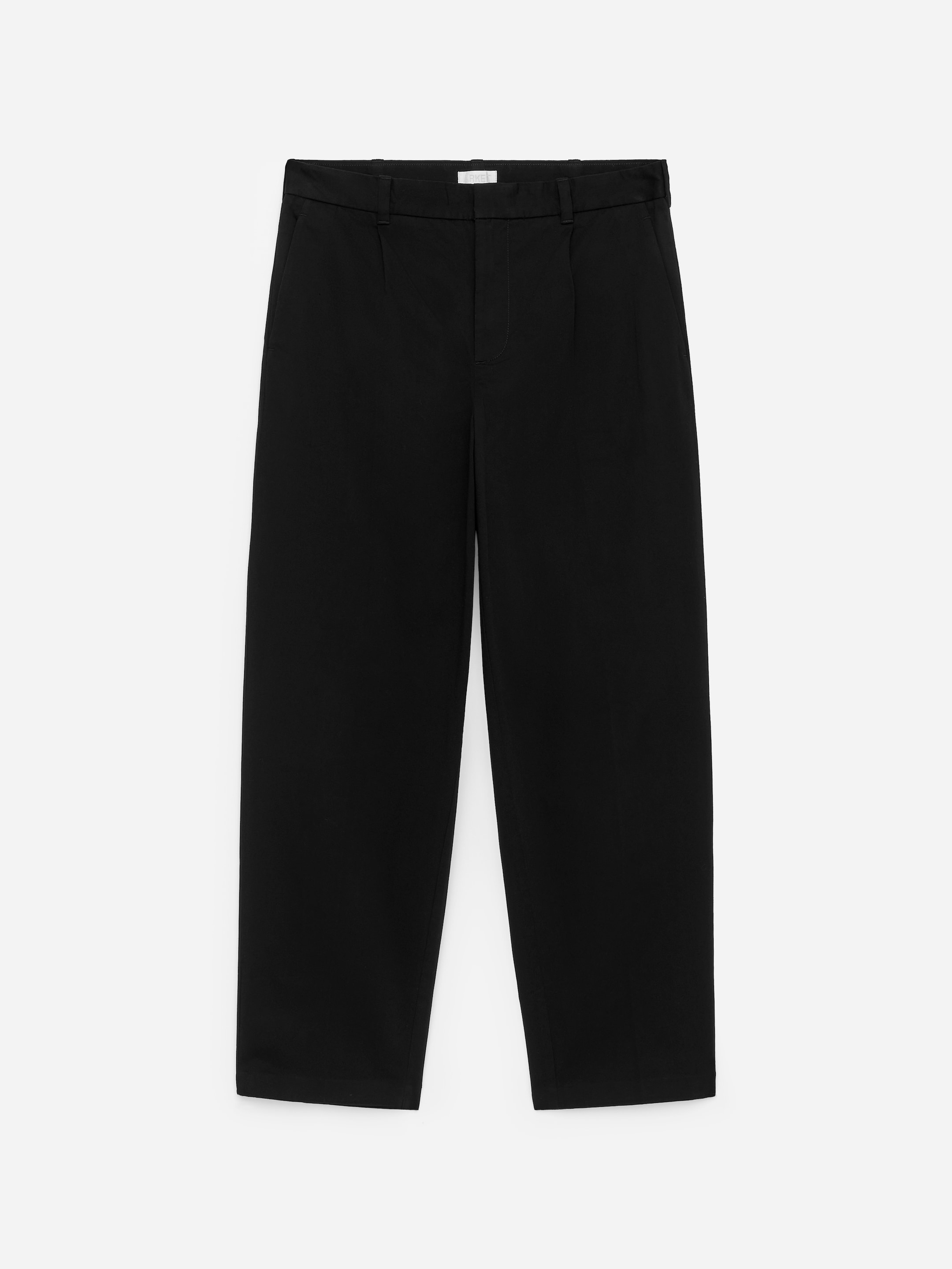 Loose Fit Cotton Trousers - Black - Loose fit - Men - StillMedia/DescriptiveStillLife - 1