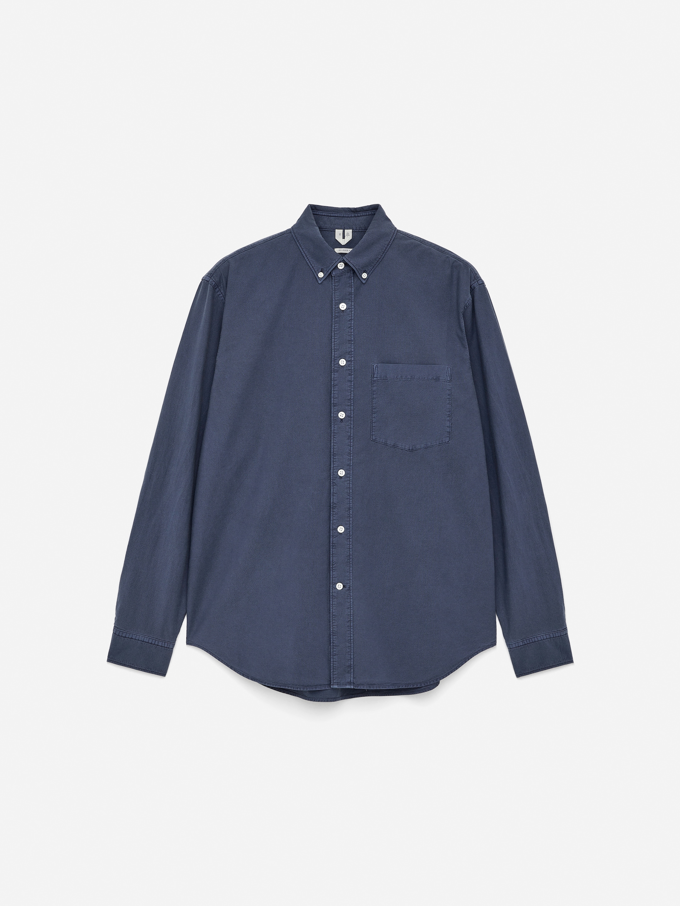Visa större bild: Oxfordskjorta med lös passform - Blå - HERR | H&M SE 5