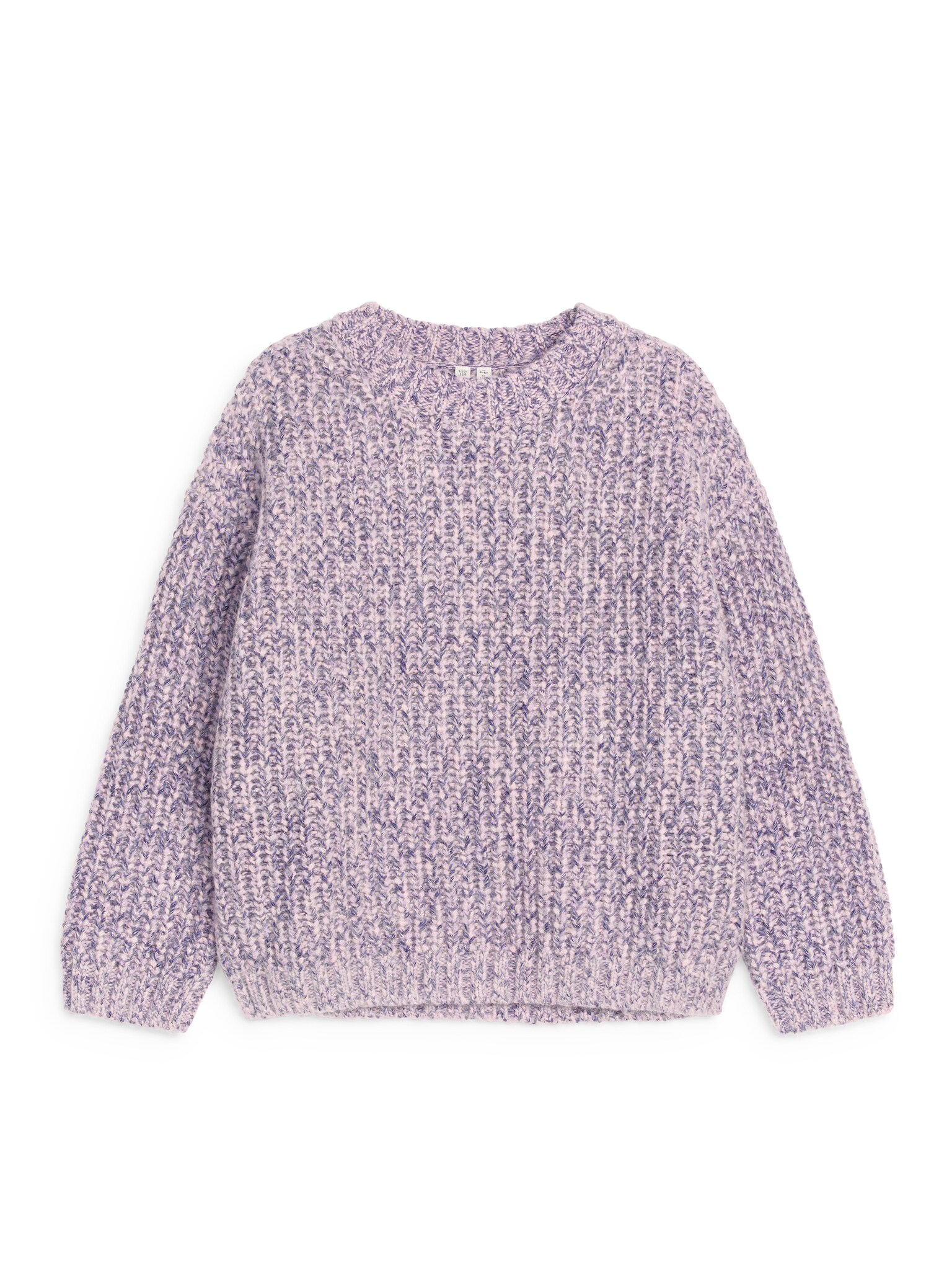 Pull en laine teint en pièce - Mauve/Vert/Multicolore