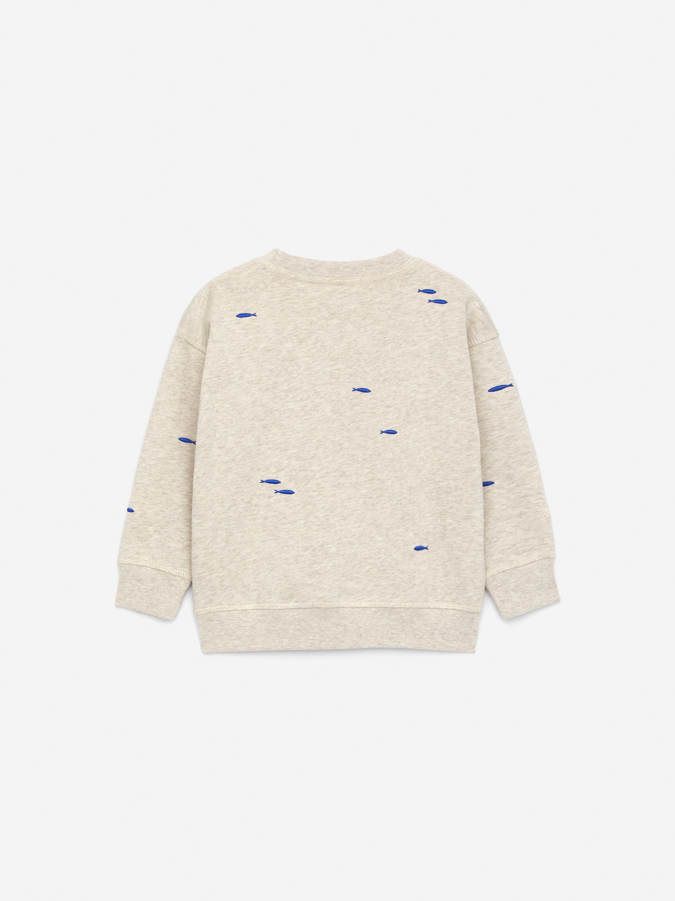 Visualizza immagine più grande: Felpa con ricami - Avena mélange/Pesci blu - BAMBINO | H&M IT 2