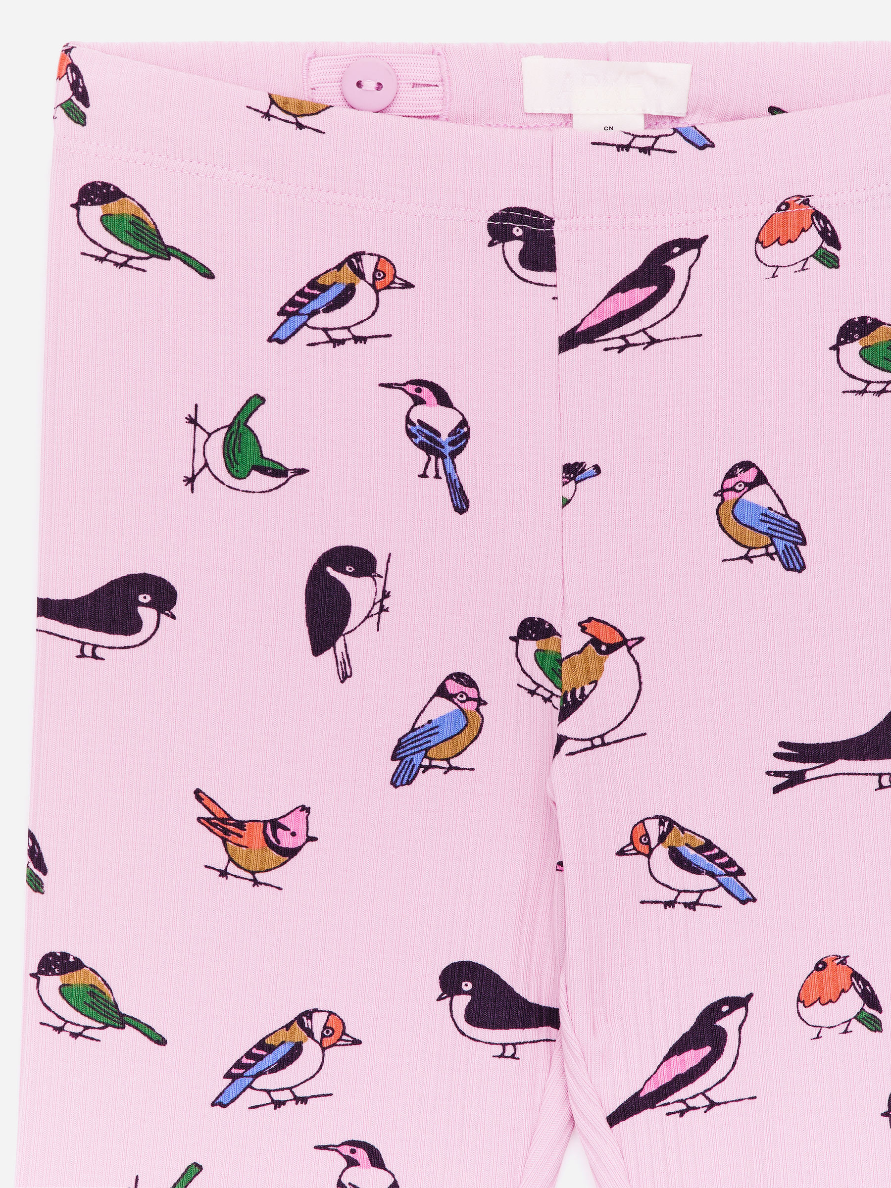 Legging côtelé - Rose/Oiseaux - Slim fit - Enfant - StillMedia/DescriptiveDetail - 2