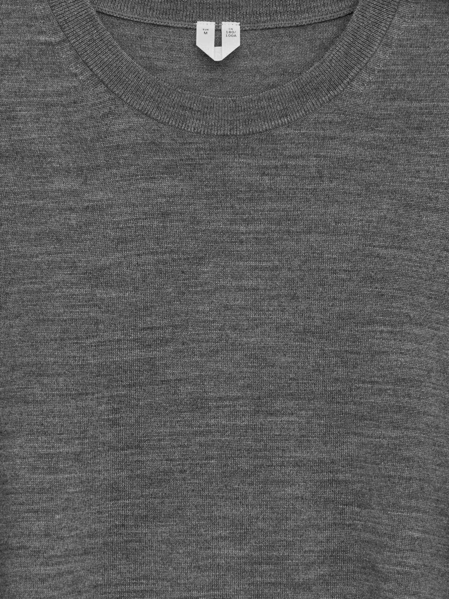 Fine Knit Merino Jumper - Grey Melange/Dark Blue/Dark Brown/Dark Green - 3