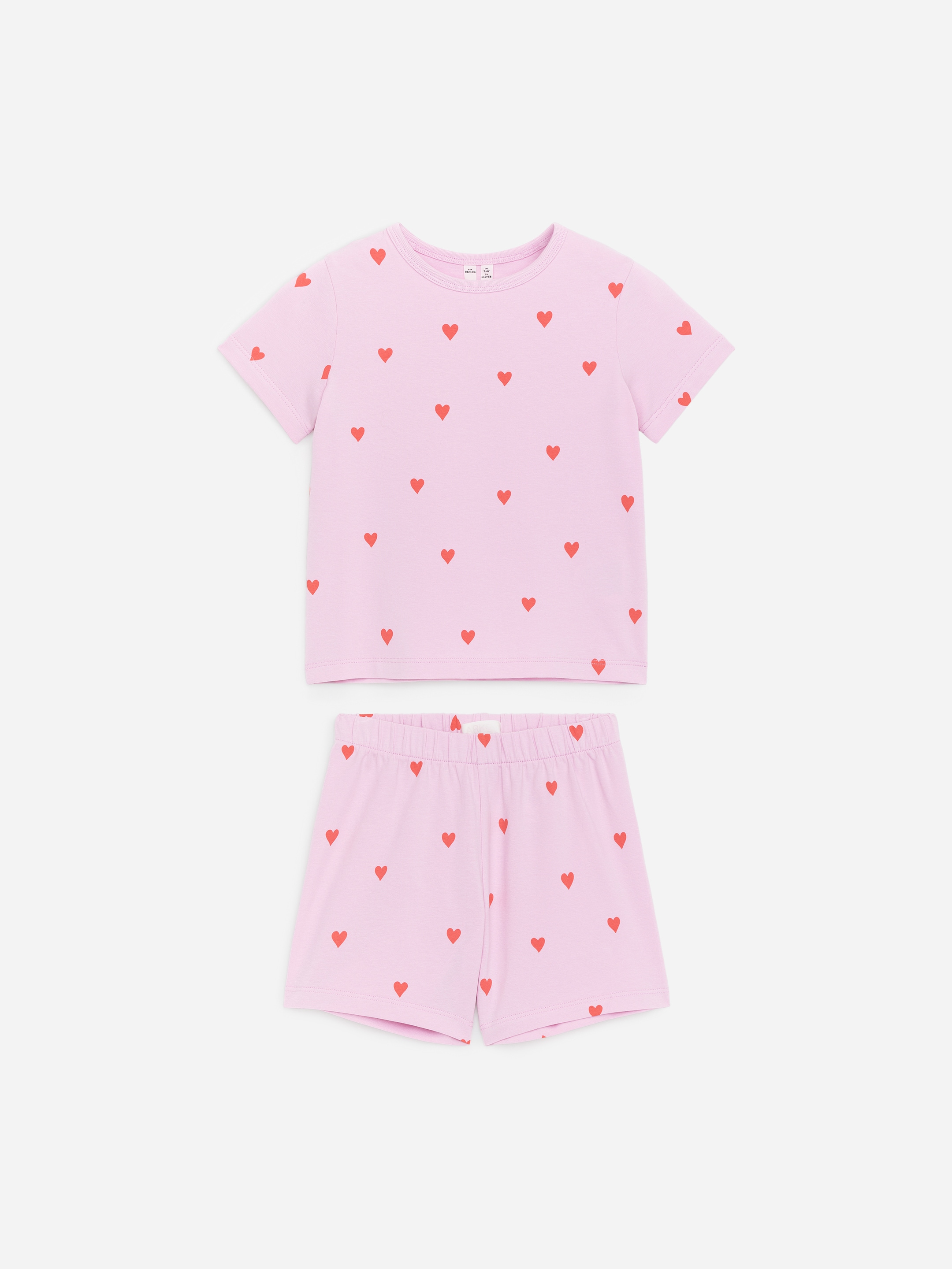 Zweiteiliger kurzer Pyjama aus Jersey-#e6c4cf-18433