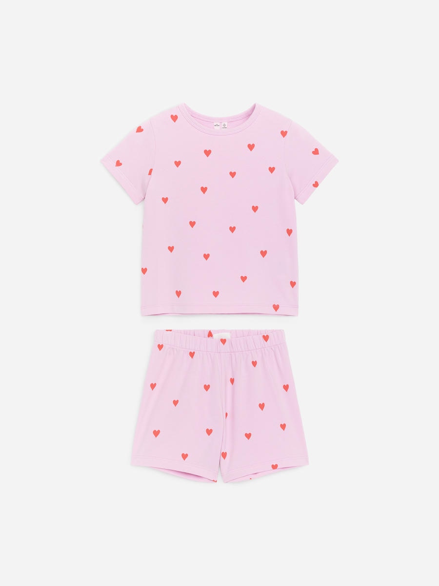 ARKET Kids   Short Jersey Pyjama Set Pink,  size 134/140