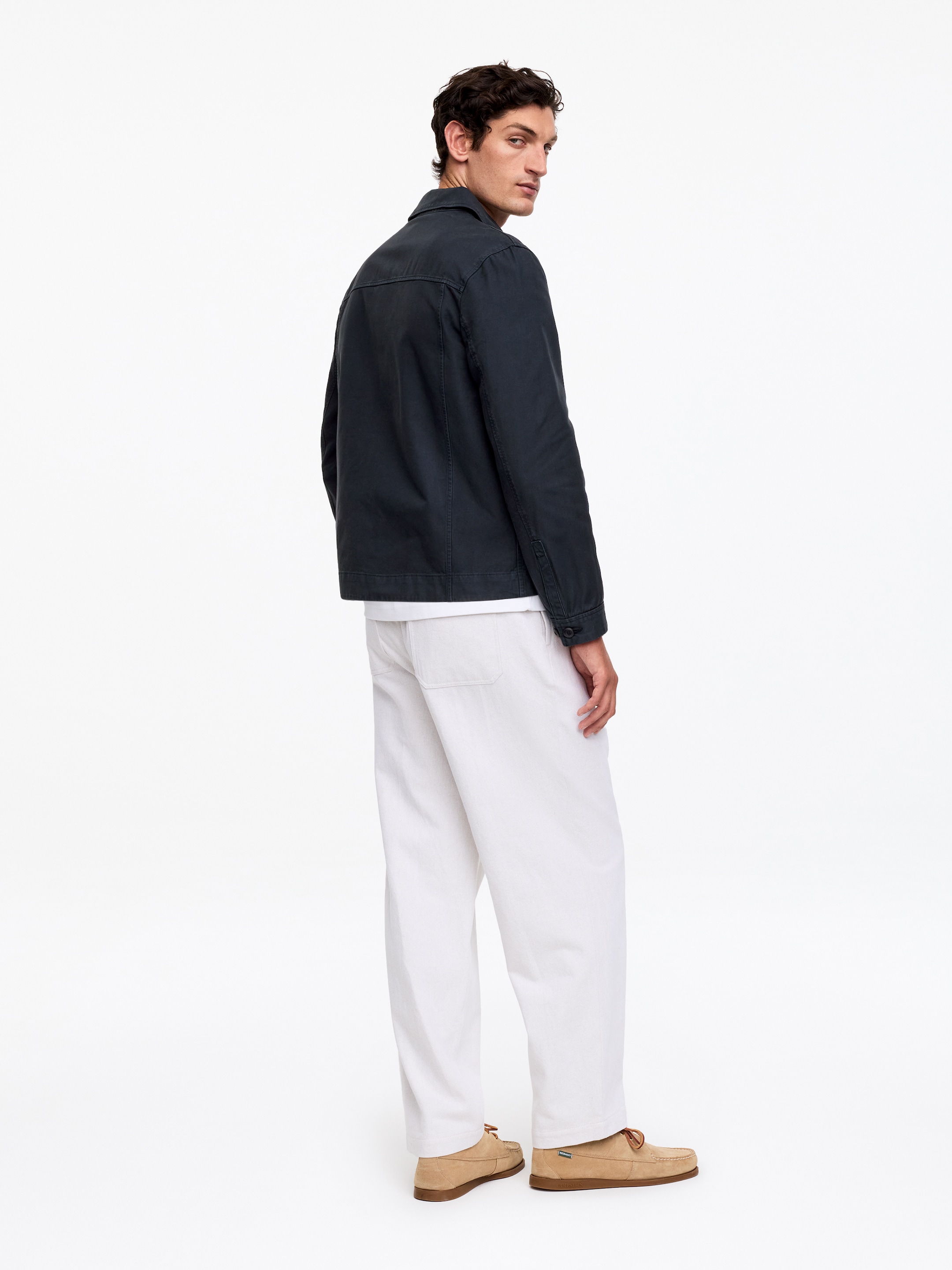 Veste utilitaire en coton - Bleu foncé - Relaxed fit - Homme - StillMedia/Lookbook - 6