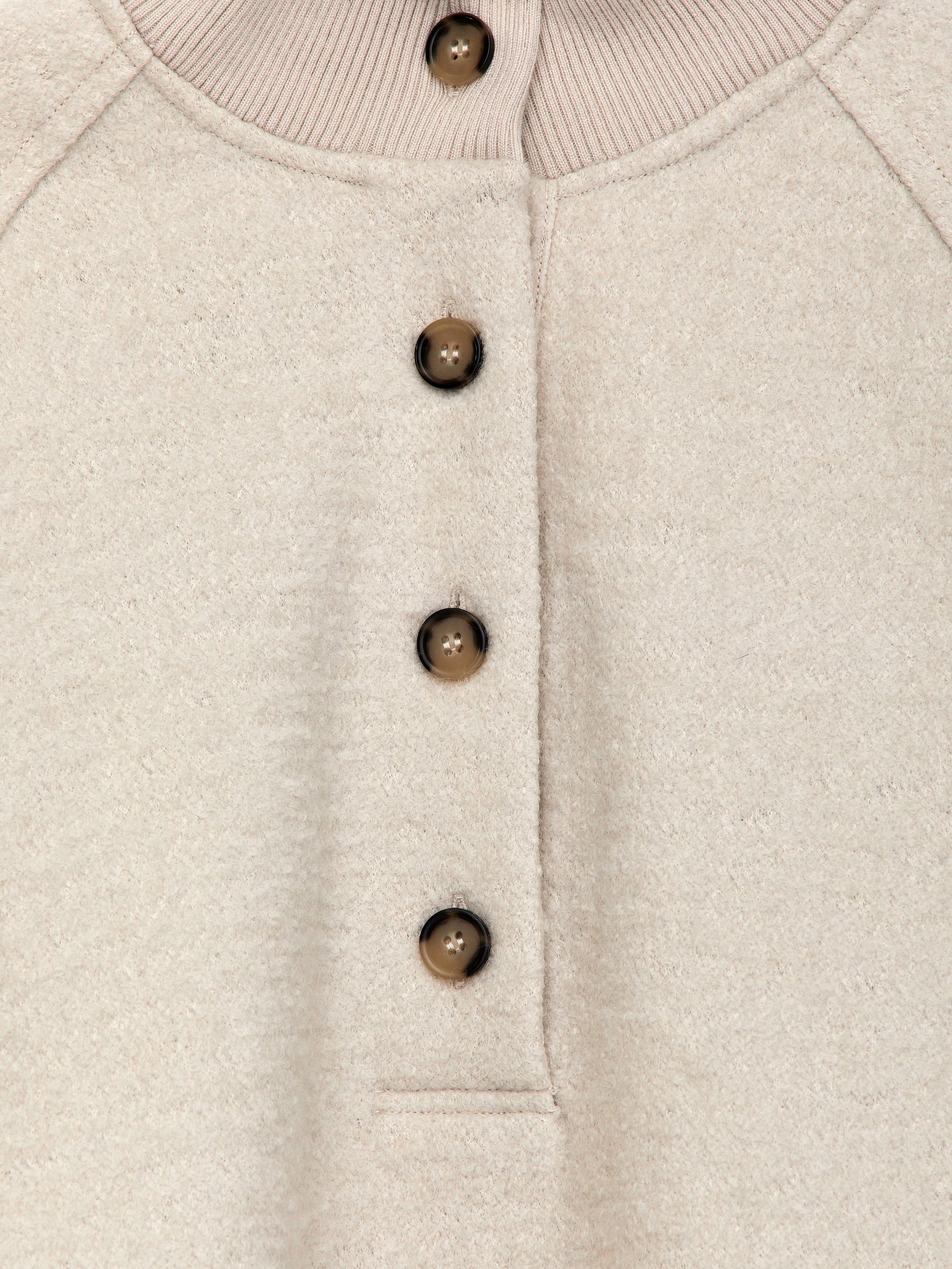 Boiled Wool-Cotton Jumper - Off White - Oversized - Women - StillMedia/DescriptiveDetail - 1