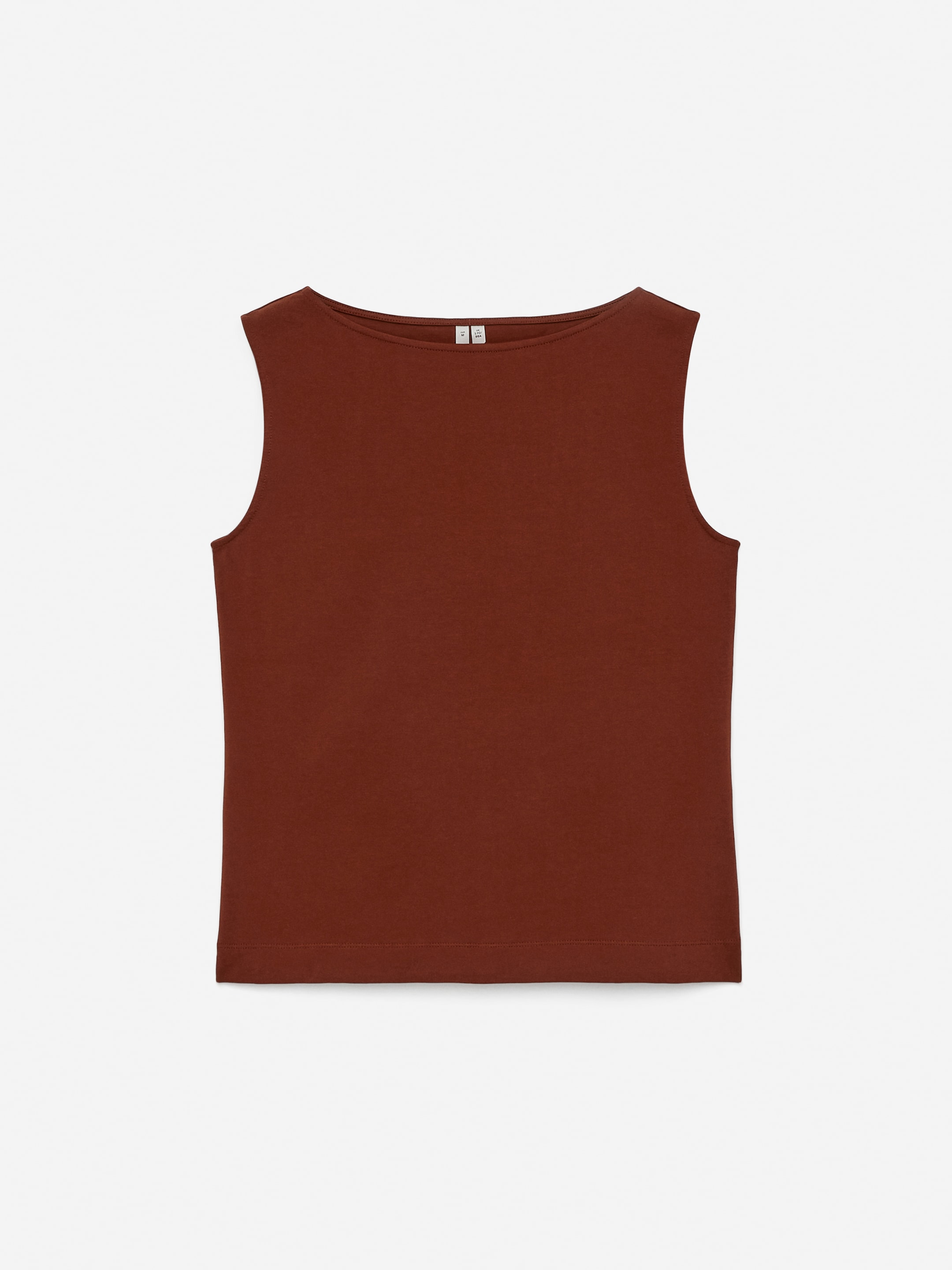 Ver imagen más grande: Top sin mangas de tipo deportivo con cuello barco - Óxido - MUJER | H&M ES 5