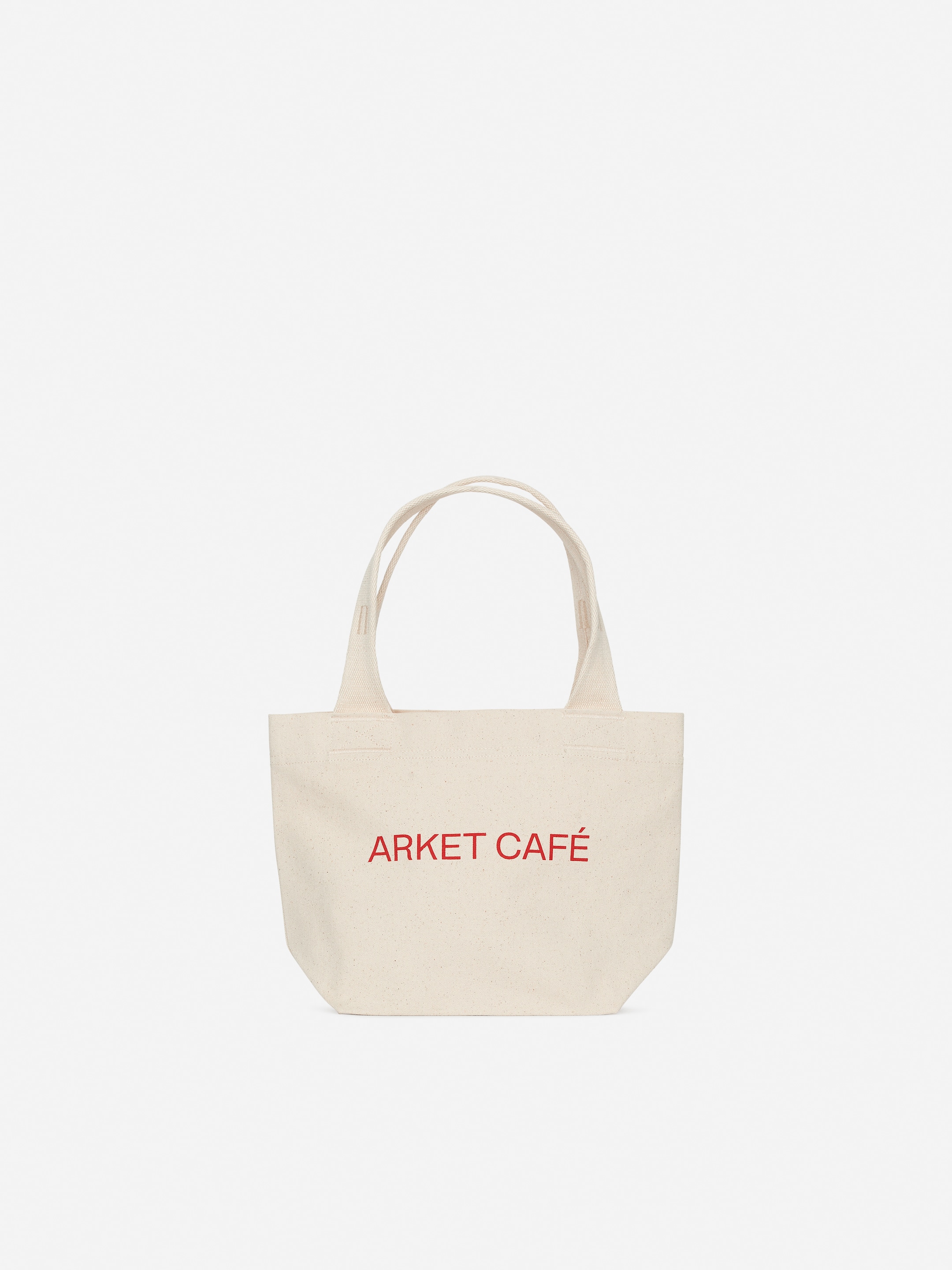 View larger image: ARKET CAFÉ Lunch Box Tote - Off White/Red | H&M GB 1