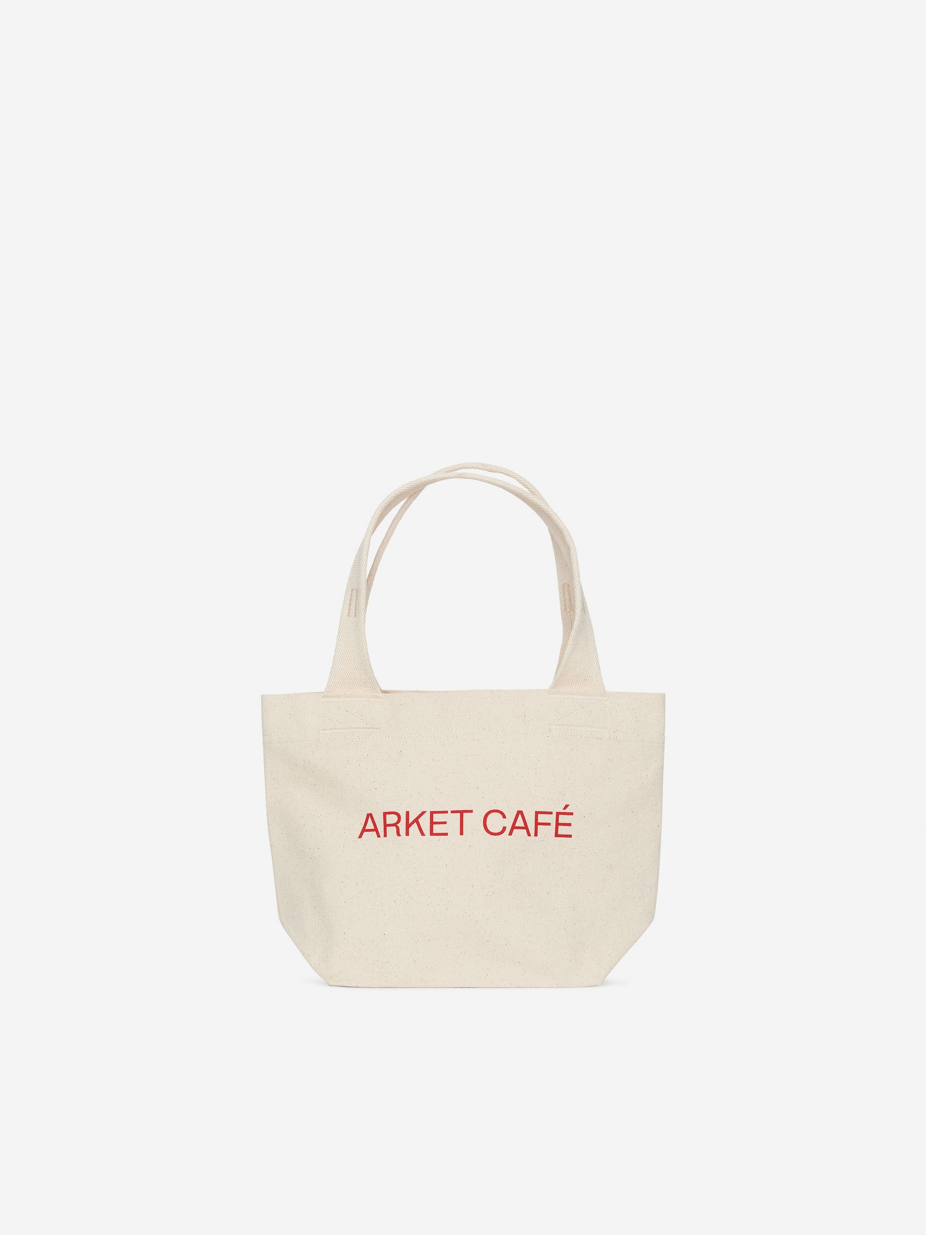 ARKET CAFÉ Lunch Box Tote - Off White/Red - Café - StillMedia/DescriptiveStillLife - 2