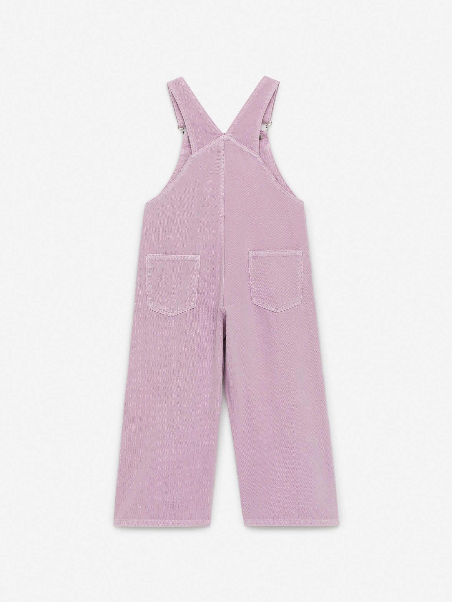 Denim Dungarees - Washed Lilac/Dusty Pink - 2