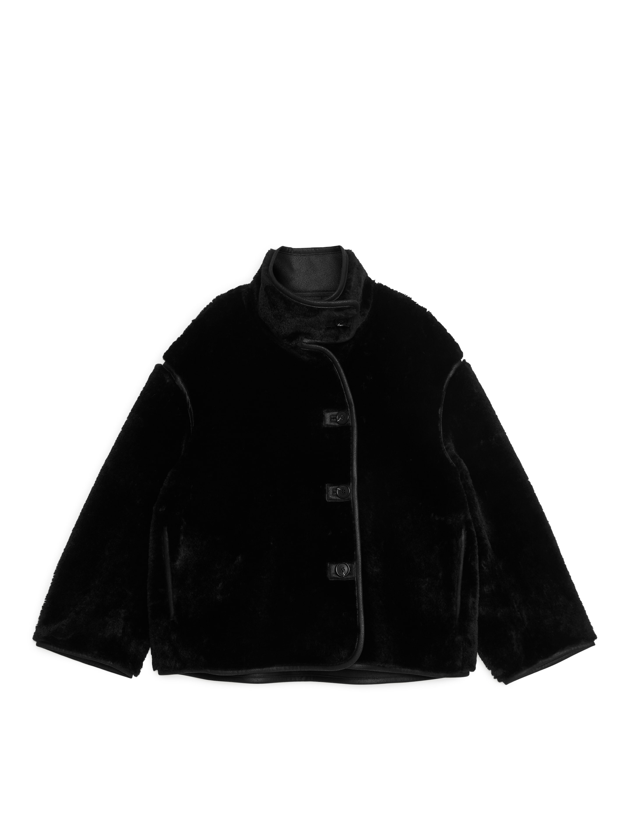 Faux Fur Jacket - Black - Relaxed fit - Women - StillMedia/DescriptiveStillLife - 4