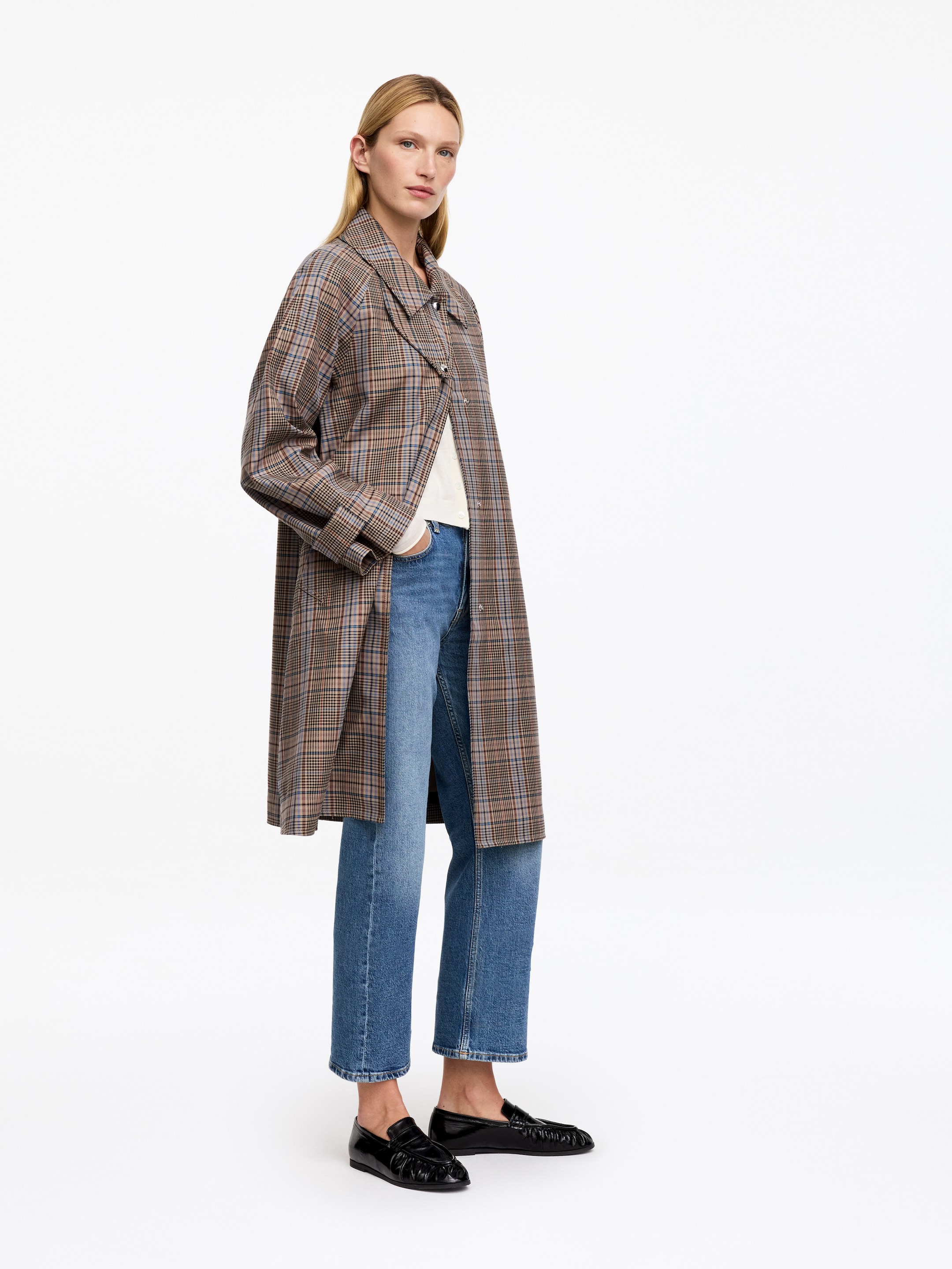 Vaqueros acampanados tobillero Desert Kick - Azul - Corte ajustado - women - StillMedia/Lookbook - 2