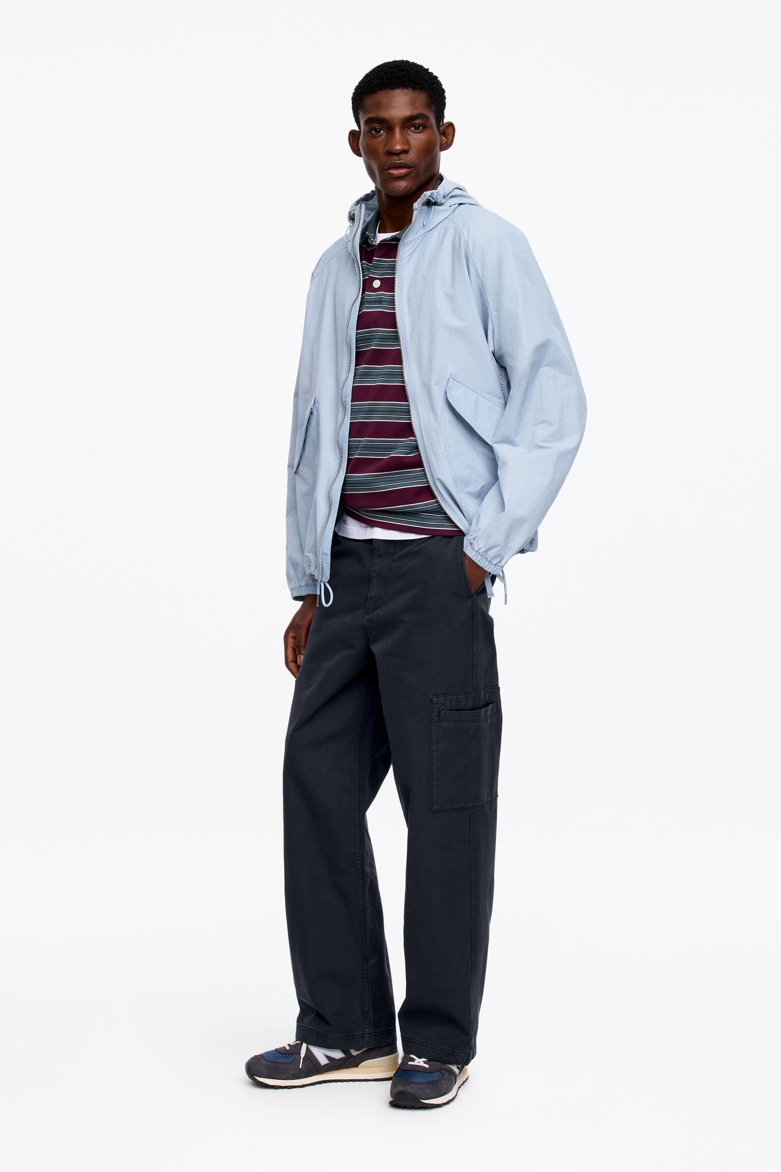 Laza Szabású Munkásnadrágok-Sötétkék - 5