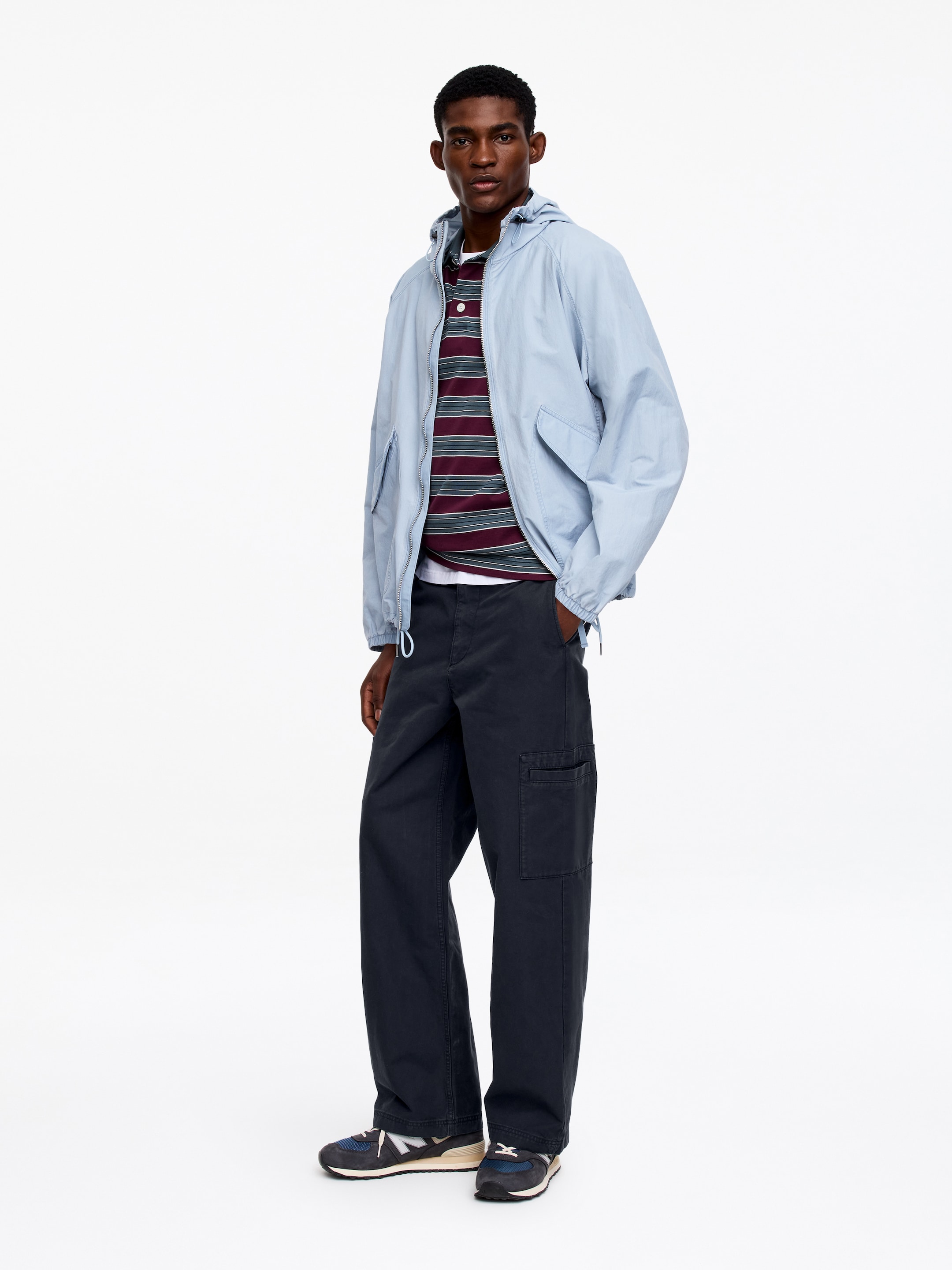 Pantalon utilitaire décontracté - Bleu foncé - Relaxed fit - Homme - StillMedia/Lookbook - 5