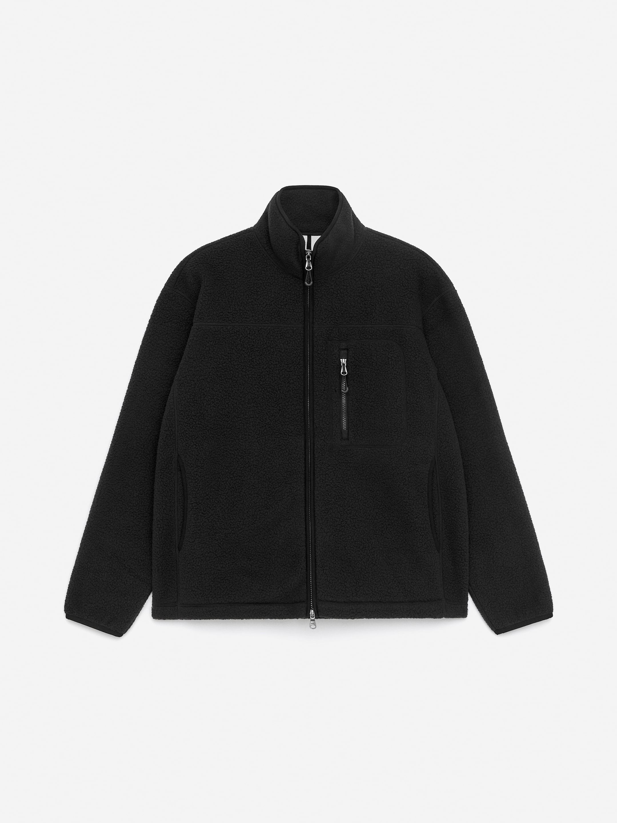 Fleecejacka - Svart - Regular fit - Men - StillMedia/DescriptiveStillLife - 1