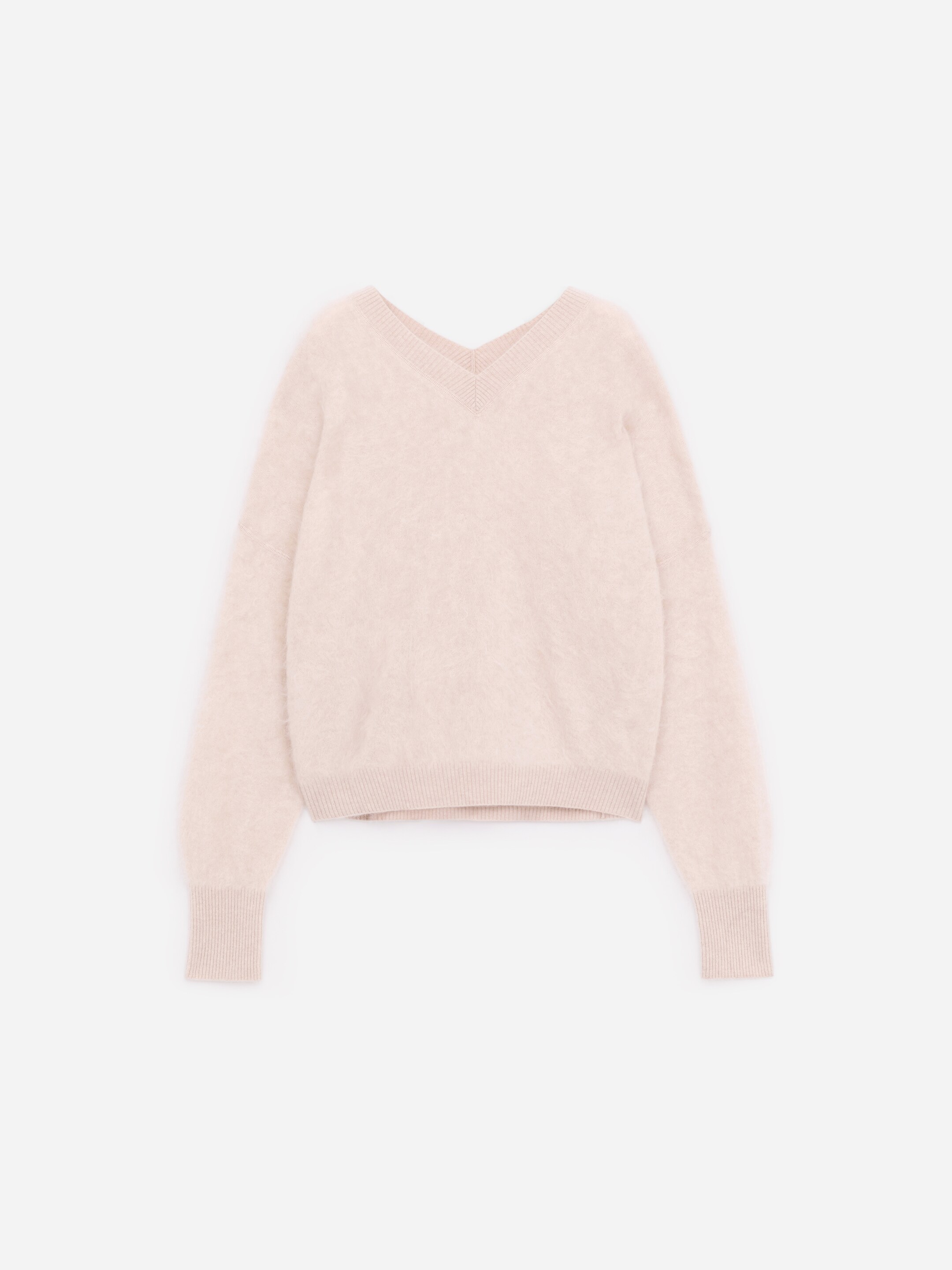 Nagyobb kép megtekintése: Kifésült tiszta kasmír pulóver - Bézs - NŐI | H&M HU 5