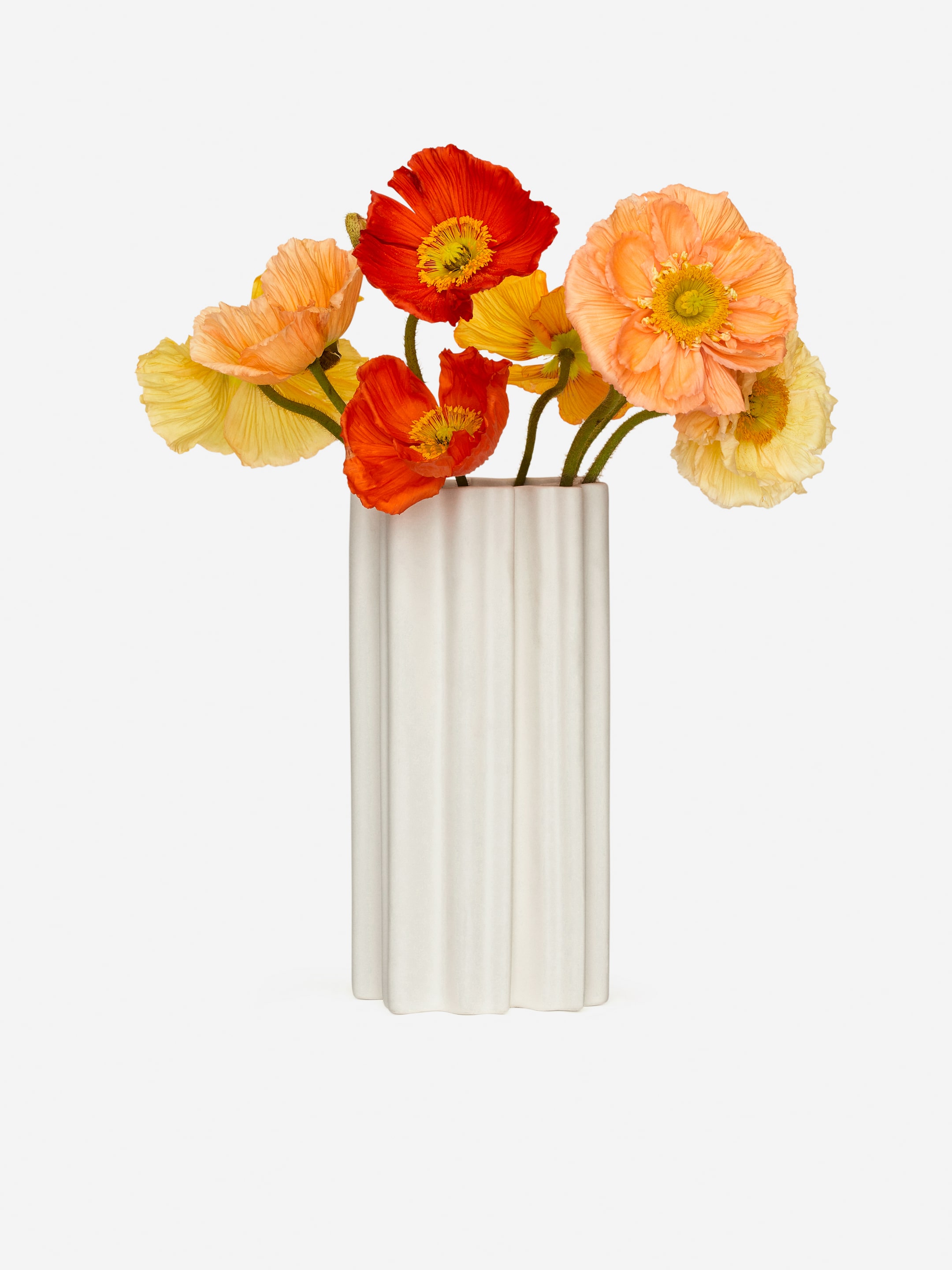 Grösseres Bild ansehen: Vase aus Steingut, 31 cm - Weiß - HOME | H&M CH 5