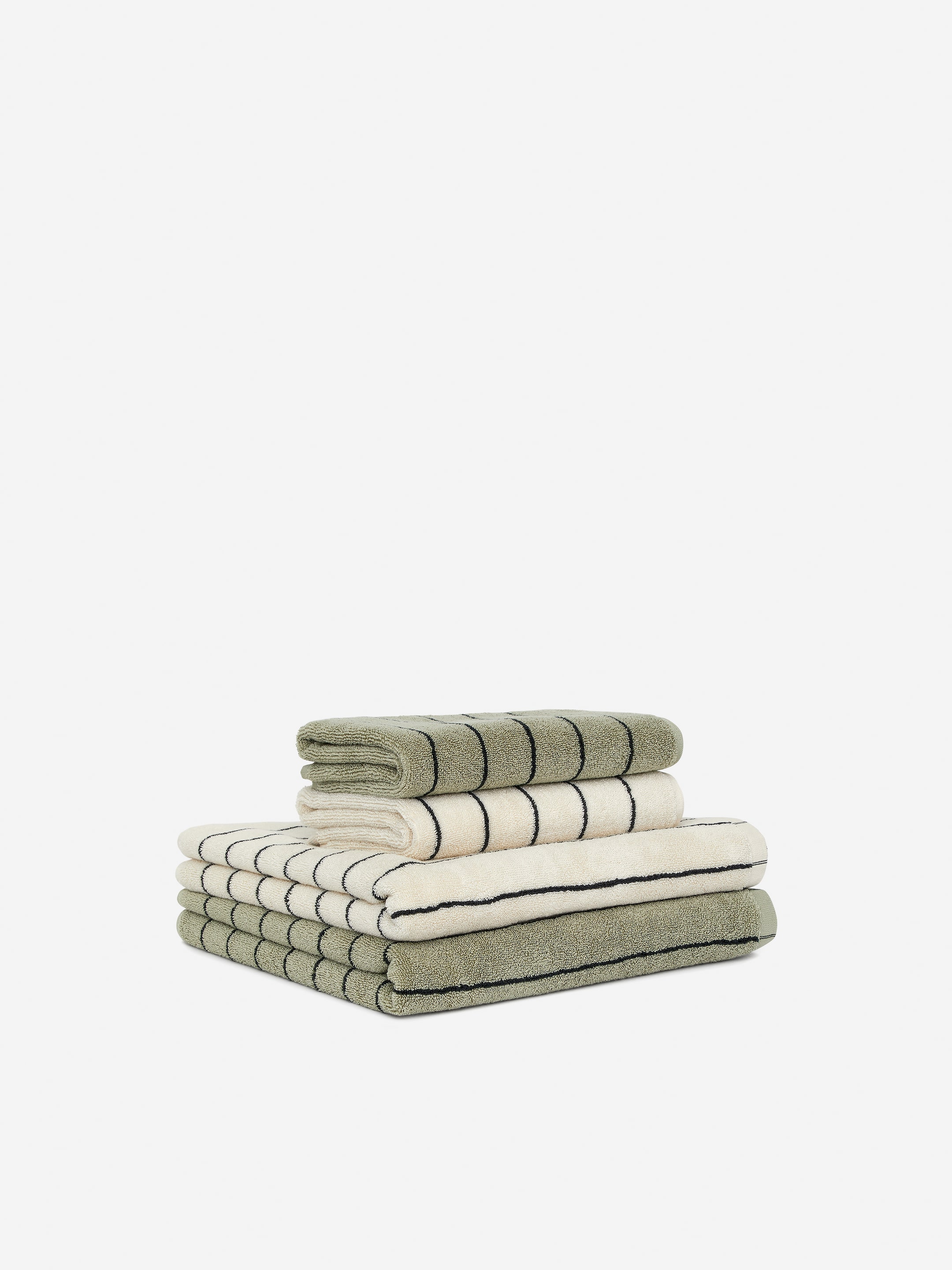 Hand Towel 50 x 70 cm - Sage/Black - Homeware - StillMedia/DescriptiveDetail - 6