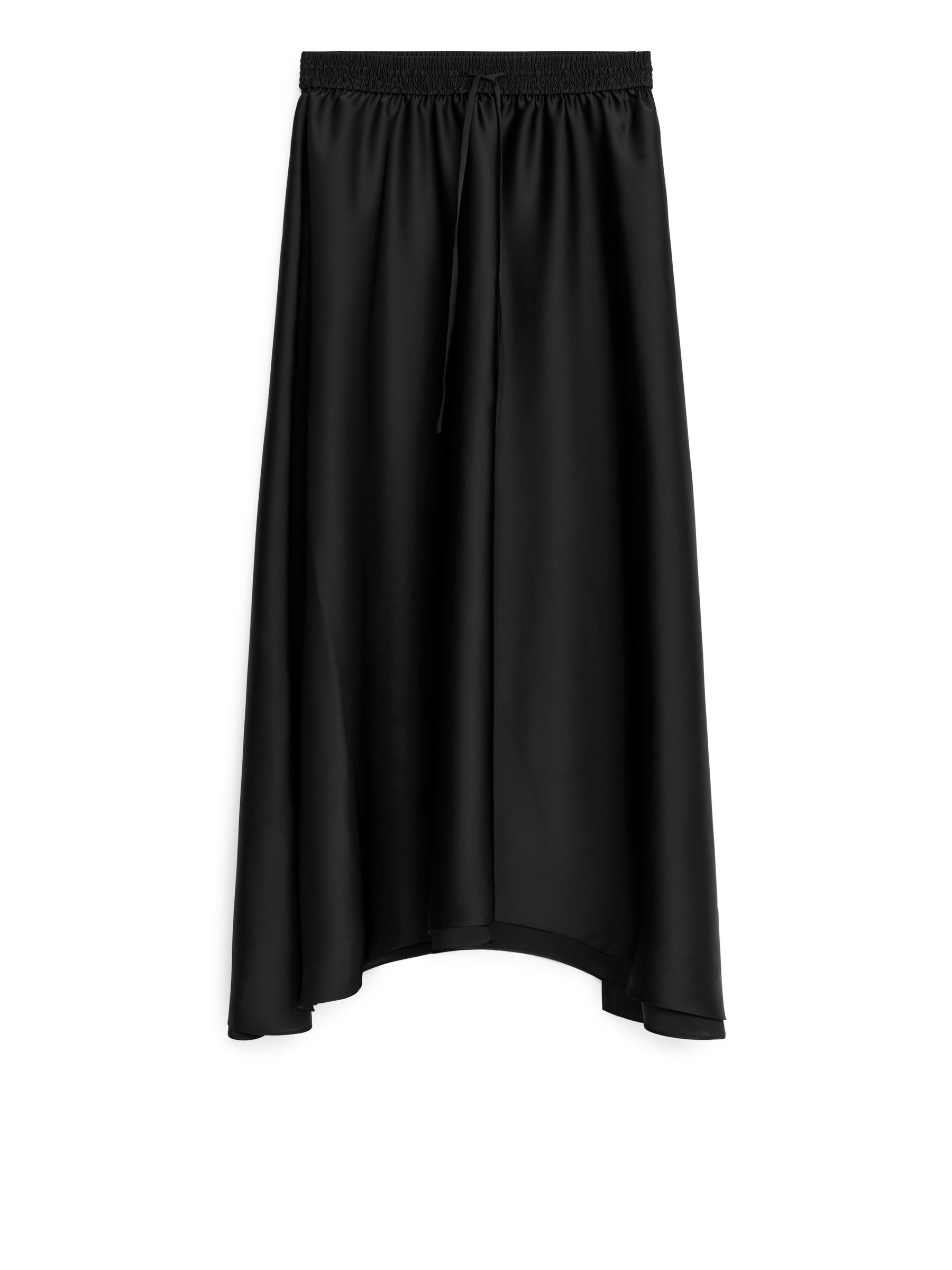 Midirock aus Satin-#272628-5368