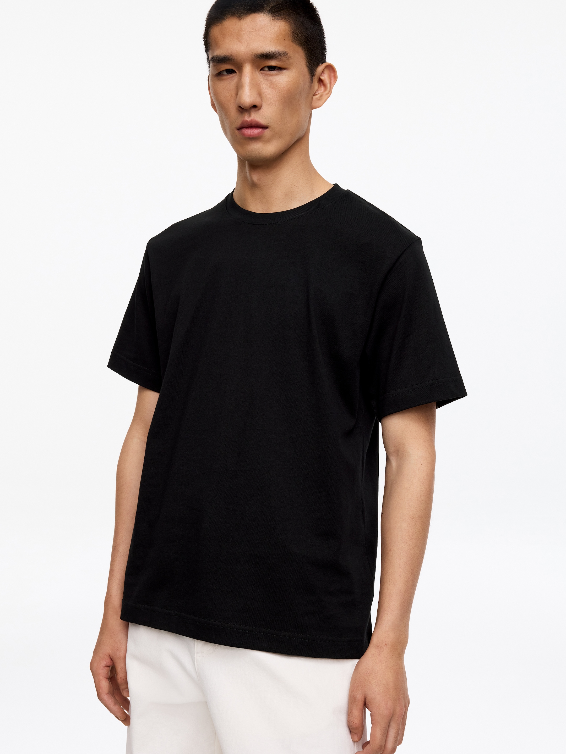 T-shirt con vestibilità rilassata da 220 GSM - Nero - Regular fit - Men - StillMedia/Lookbook - 65