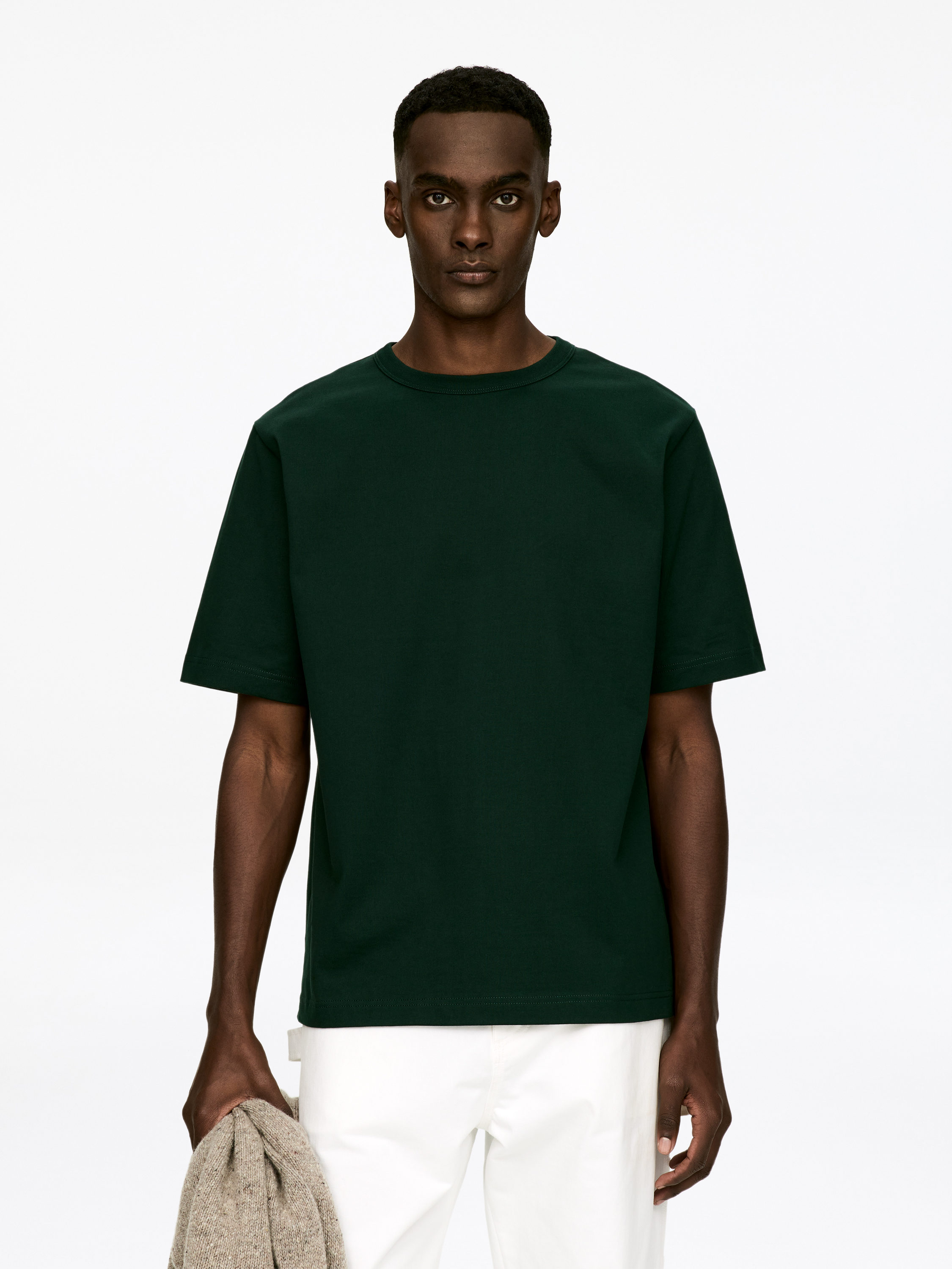 270 GSM Oversized T-Shirt-#383F3D-17463