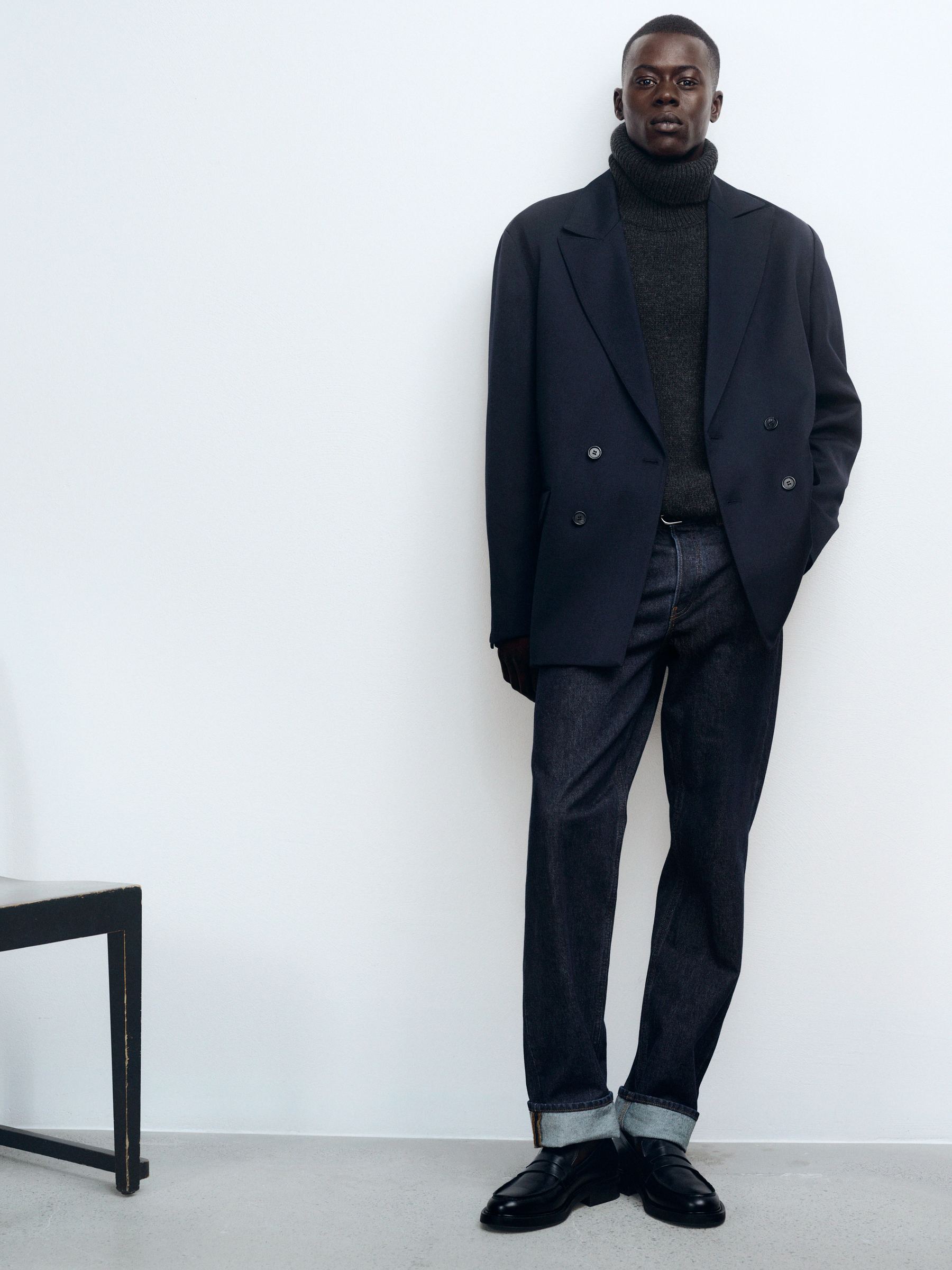 CLIFF jeans med rak passform - Otvättade/blå - Regular fit - Men - StillMedia/Environmental - 1