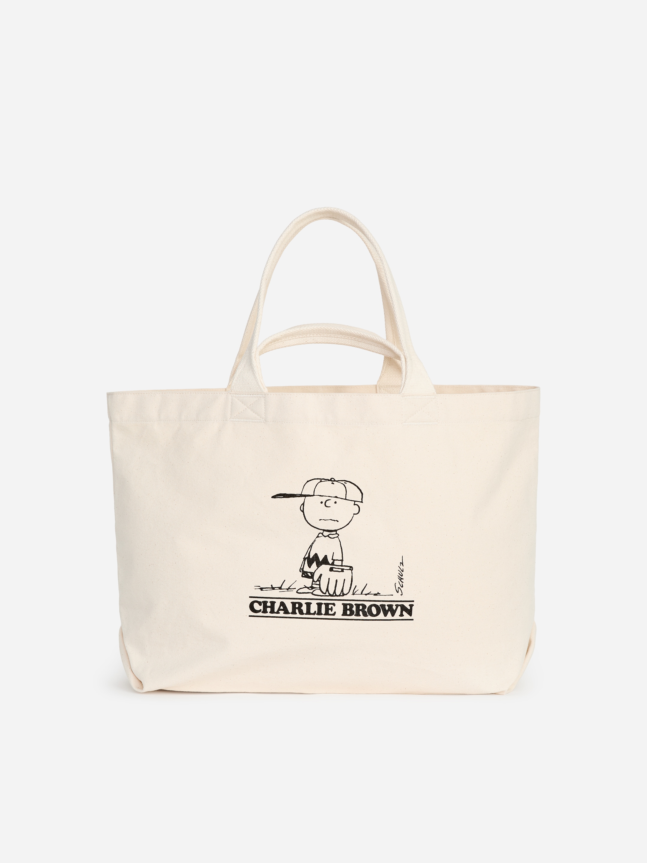 Peanuts Canvas Tote-White-20138