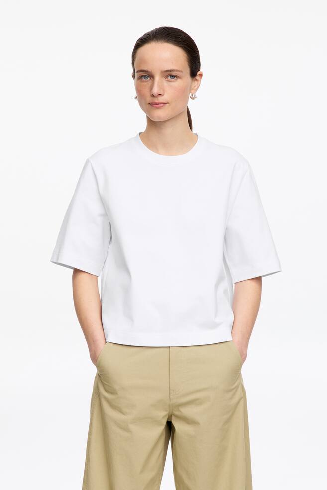 Signature Boxy T-Shirt - White/Red/Off White/Black/Washed Pink/White/Brown - 2